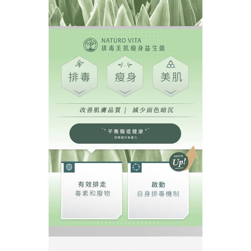 萬寧版 Natruo Vita 排毒美肌瘦身益生菌 30粒｜腸道及消化健康｜益生菌菌種｜成年人｜日常營養補充