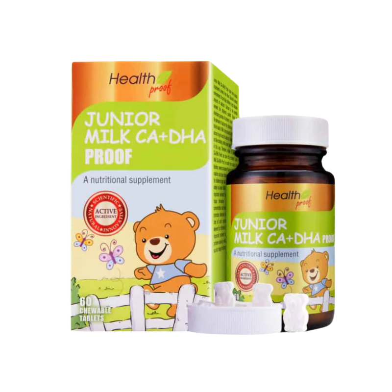 Health Proof 康寶庫 兒童牛奶鈣 60粒｜心腦眼日常健康｜Omega-3 EPA DHA
