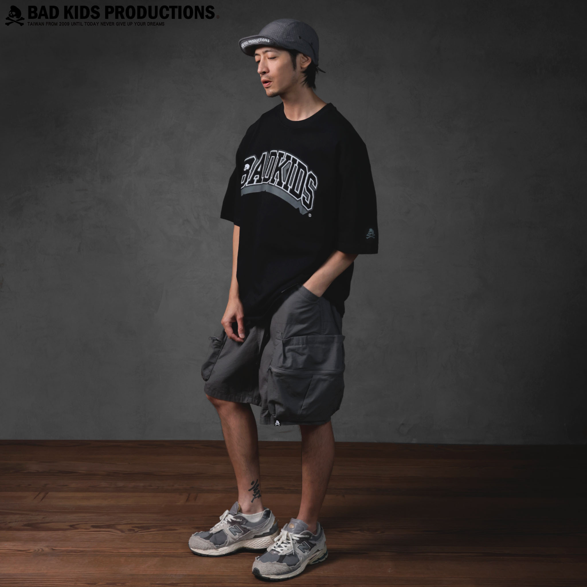 BAD KIDS 惡童 26S/S Varsity Fonts Tee (260g厚磅 OverSize 五分袖T)