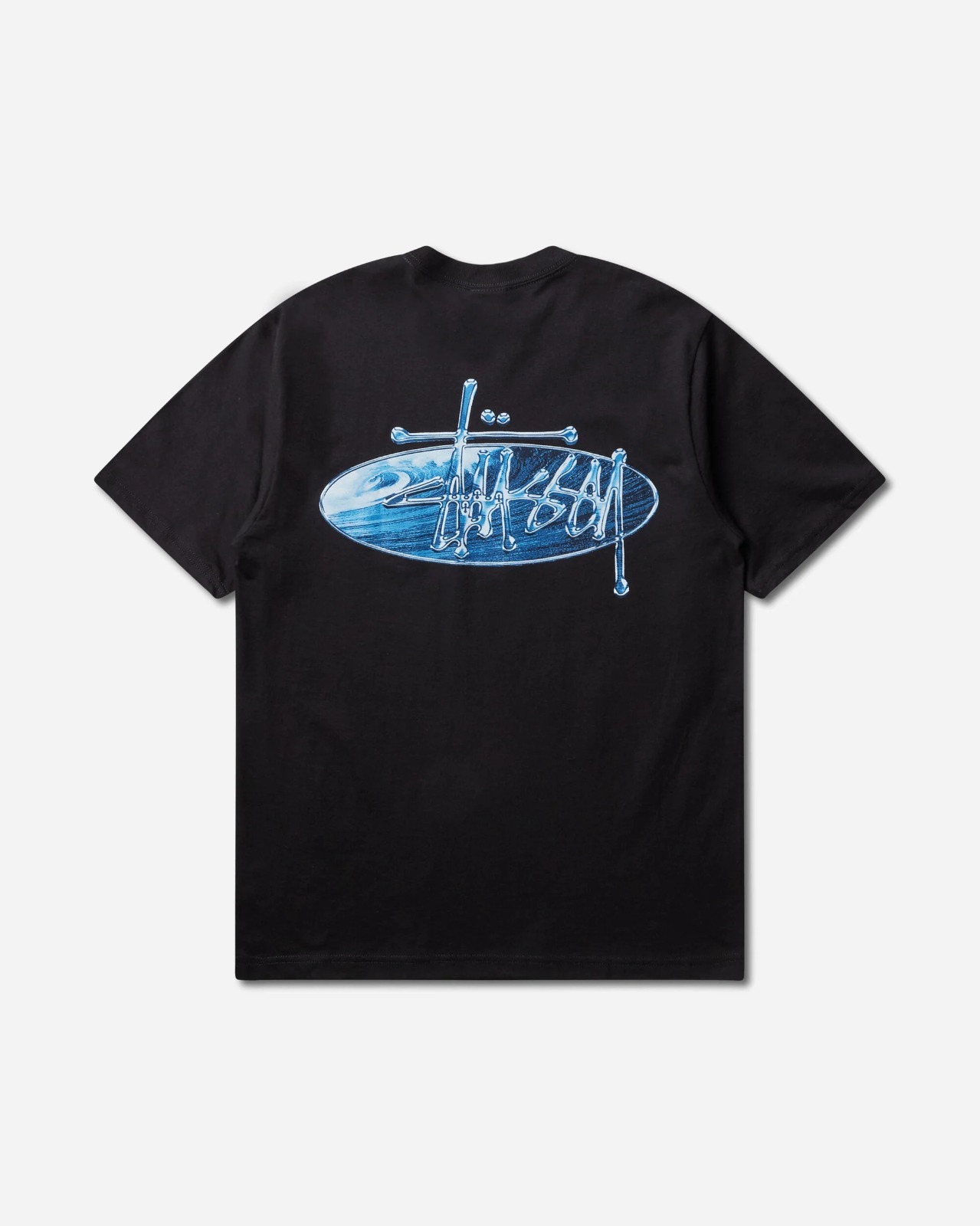 現貨| Stüssy Wave Oval T-Shirt Black