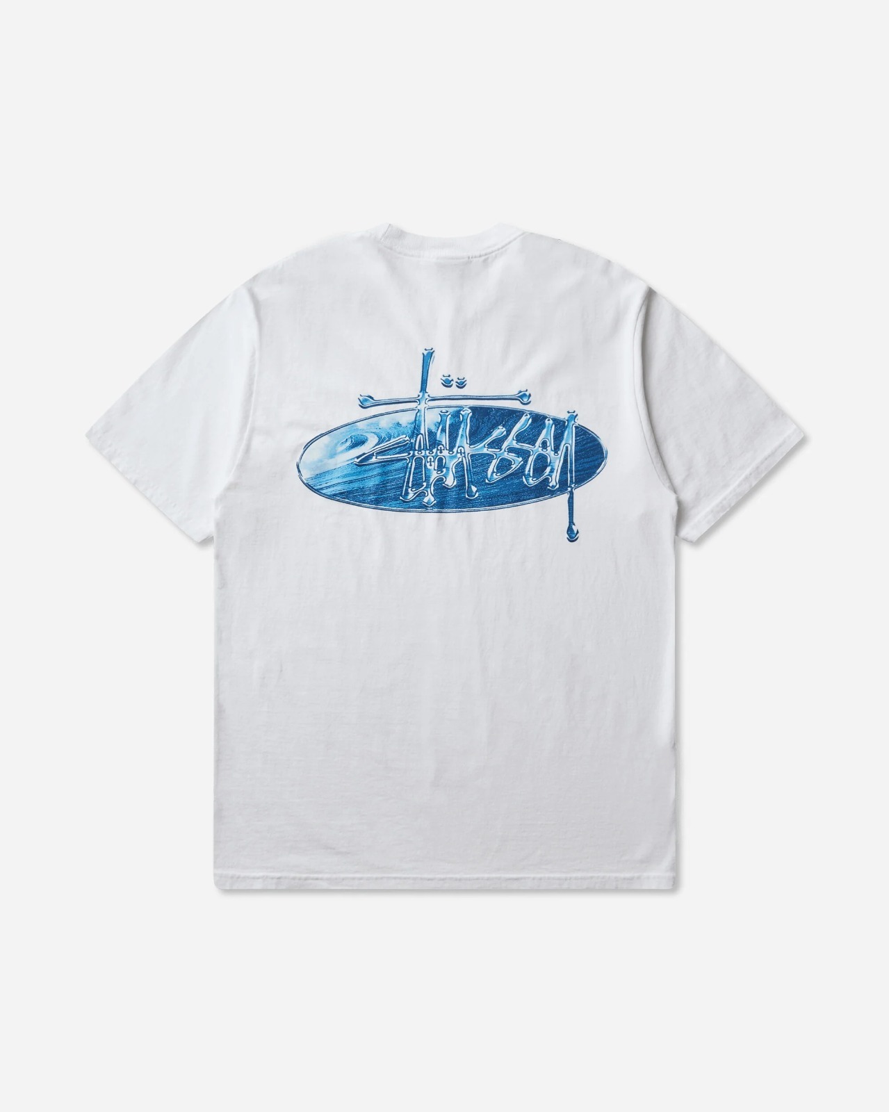 現貨| Stüssy Wave Oval T-Shirt White