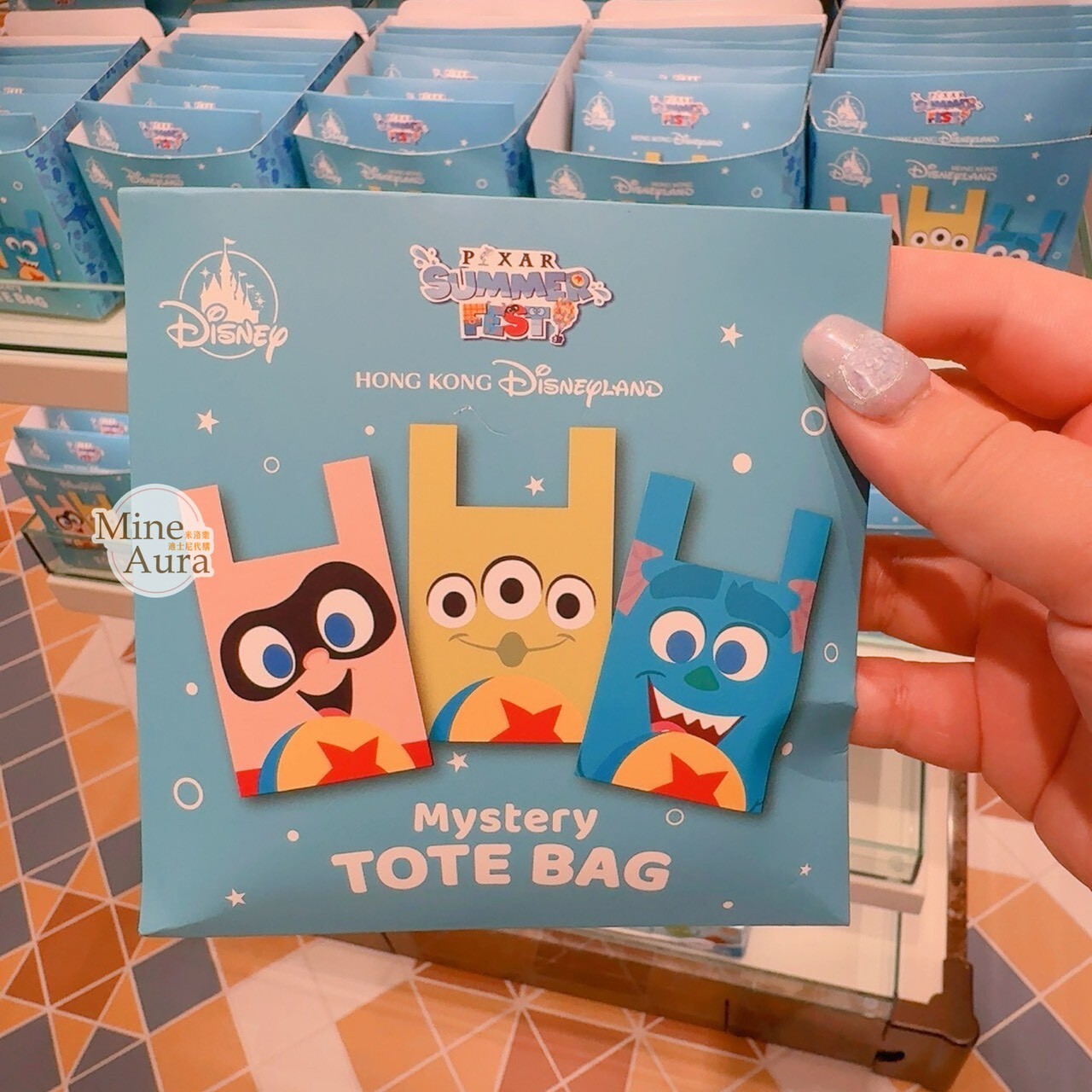 皮克斯 Pixar 玩轉夏日系列 圖案 迷你 手提袋 盲選盒 盲盒 -香港迪士尼樂園