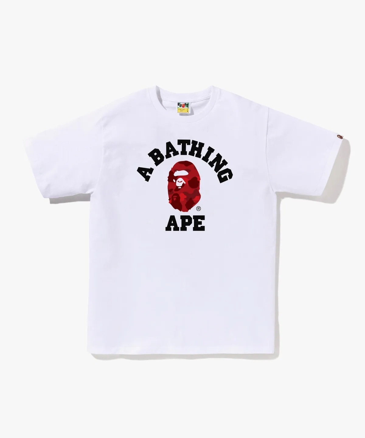 韓國代購 BAPE Color Camo College T-shirt