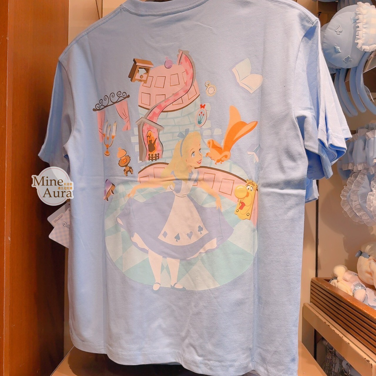 75周年限定 愛麗絲 Alice 圖案 上衣 短T 愛麗絲夢遊仙境 Alice in Wonderland -香港迪士尼樂園