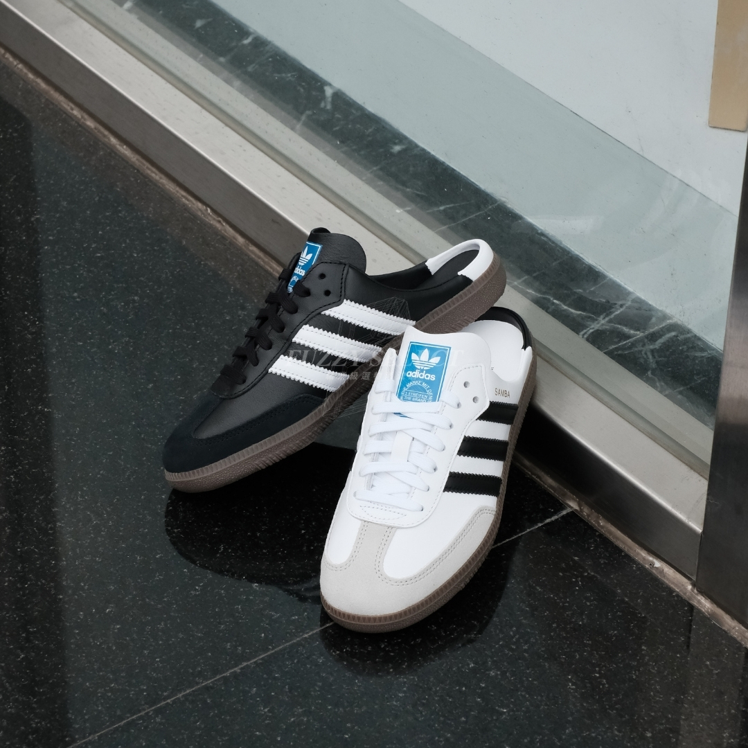 【逢甲 FUZZY】W Adidas Samba OG Mule 穆勒 懶人 白黑 LB3814 黑白 LB3815