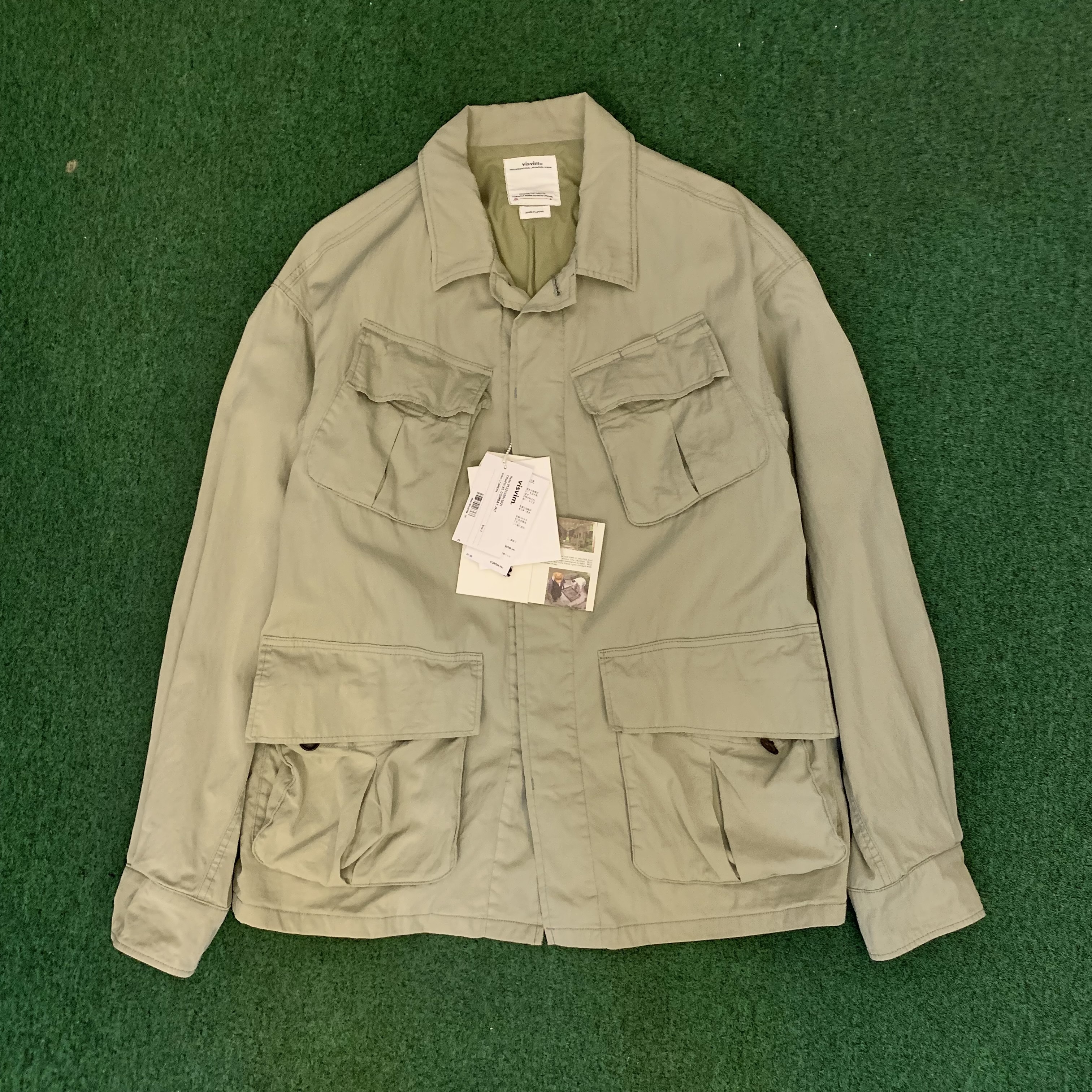 VISVIM TROPICAL COMBAT JKT *NATURAL DYE 天然染 - LT.GREEN