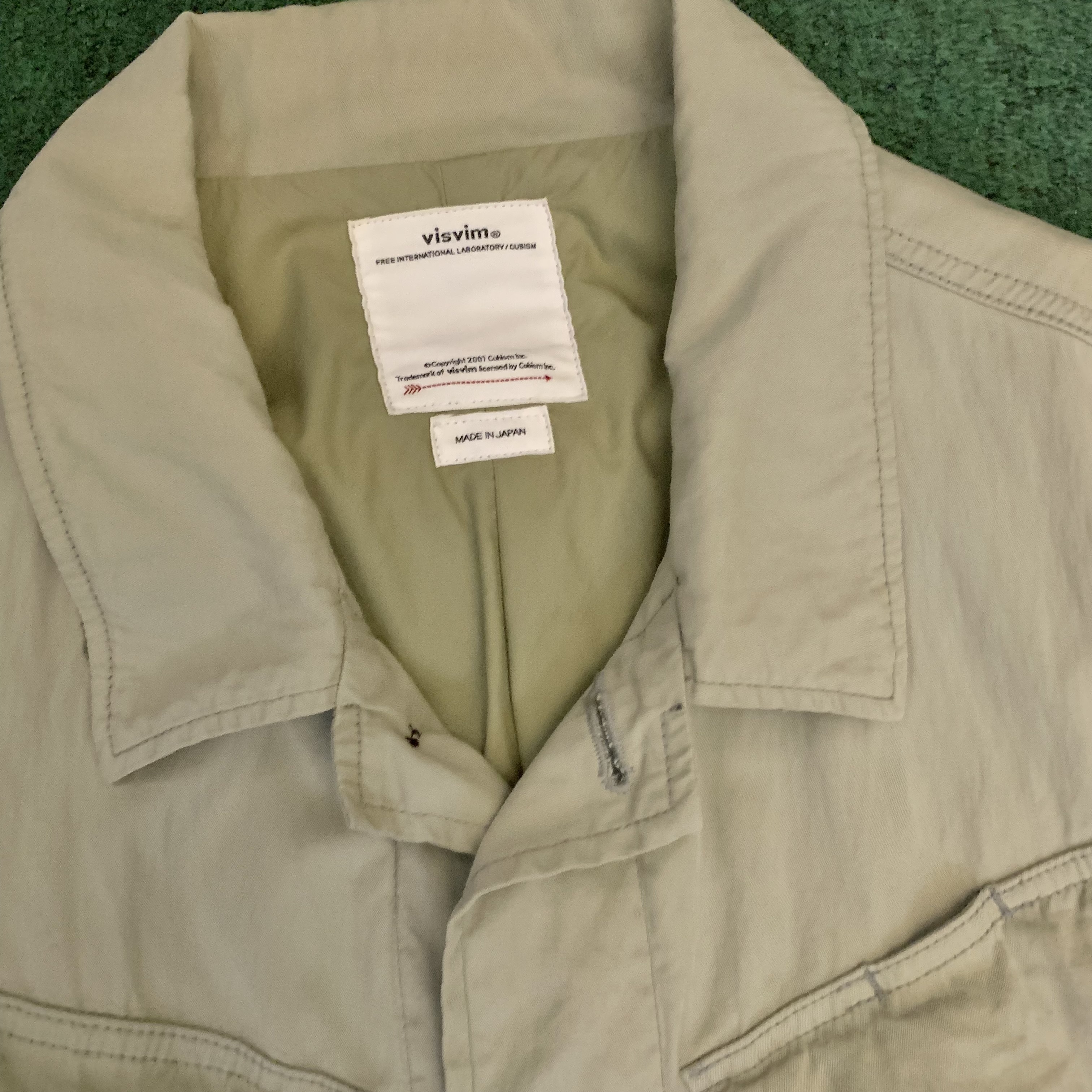 VISVIM TROPICAL COMBAT JKT *NATURAL DYE 天然染 - LT.GREEN