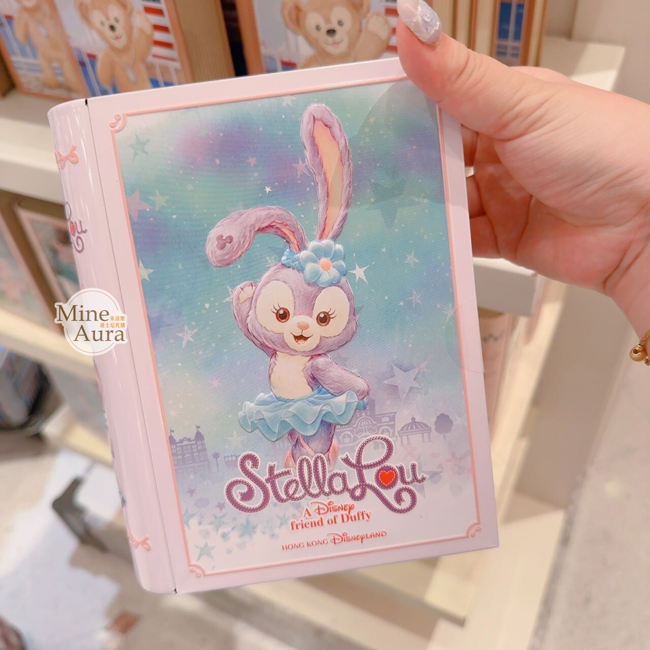 史黛拉露 星黛露 StellaLou 曲奇餅乾 故事書造型 鐵盒 禮盒 -香港迪士尼樂園