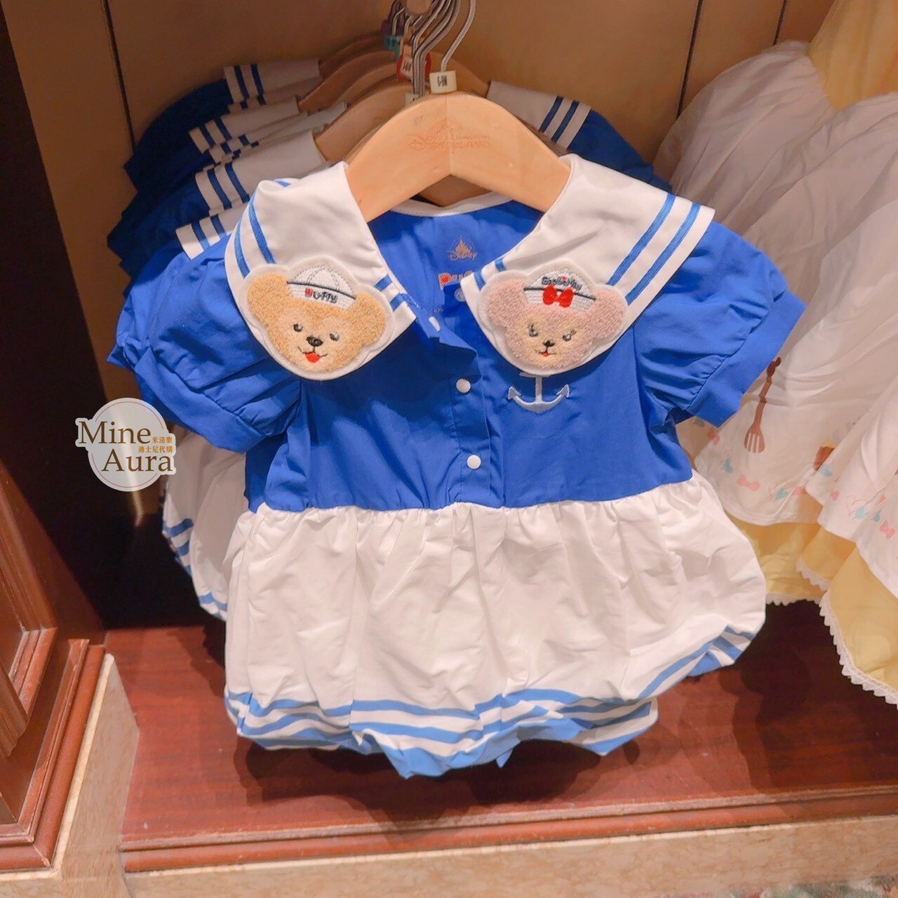 達菲 Duffy 雪莉玫 ShellieMay 海軍 水手服 造型服 包屁衣 嬰兒用品 -香港迪士尼樂園