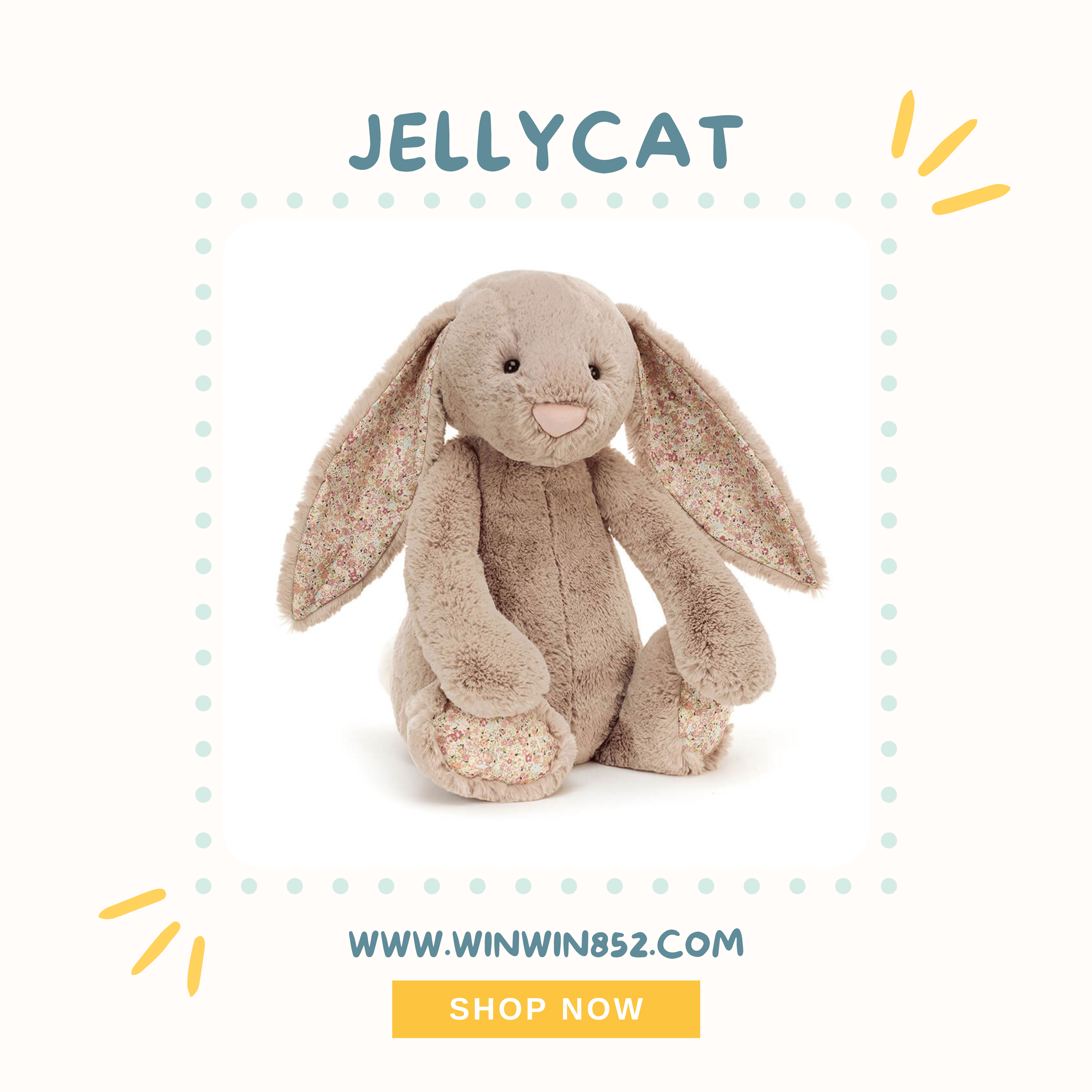 Jellycat Blossom Bea Beige Bunny Huge 51cm