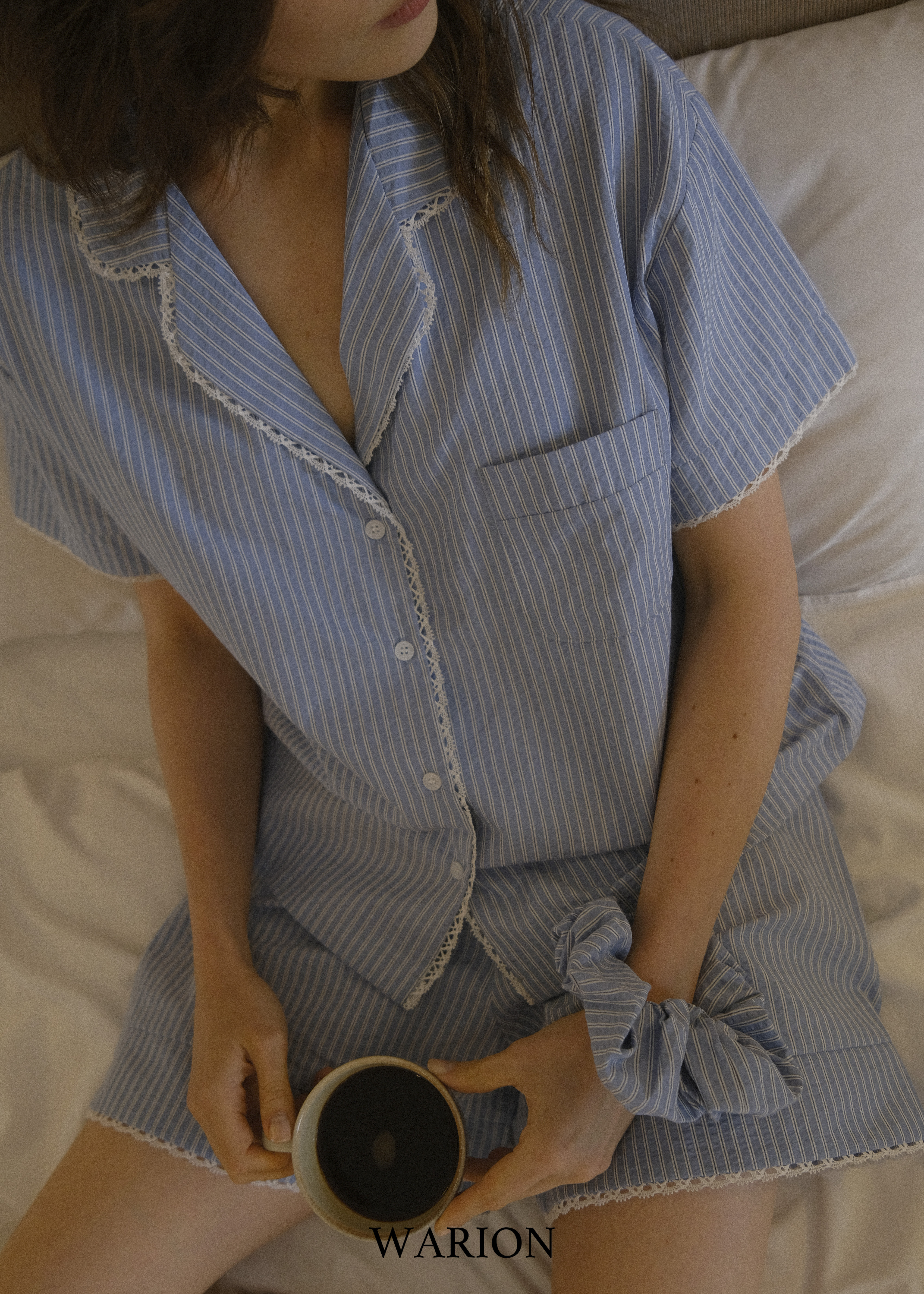 Lazy Morning Pajama Set - Blue