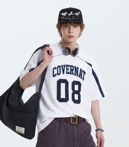 【OWN】Covernat 短袖 上衣 2026 春夏 新品 休閒 寬鬆 網眼 圓領 透氣 大LOGO 不分男女 黑色 白色