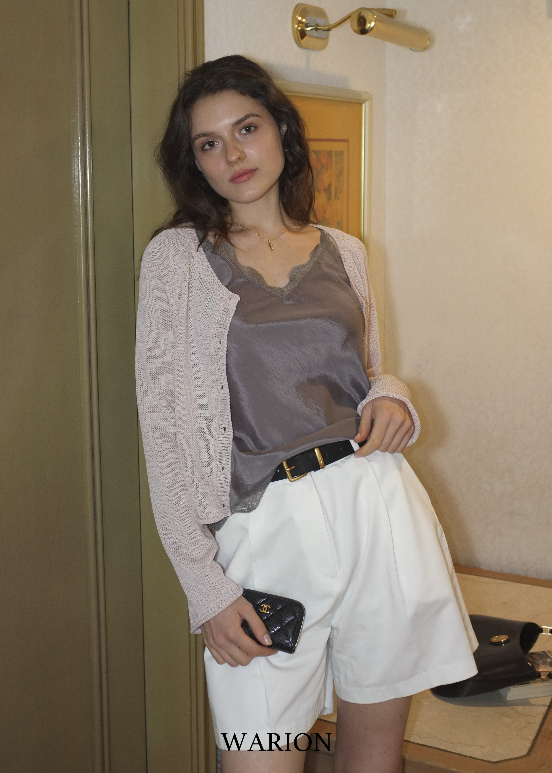 Sylvie Lace Cami - Grey