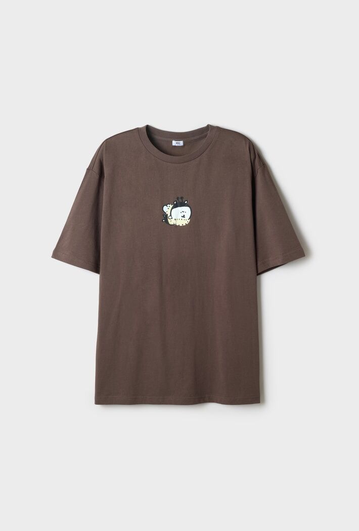 預訂｜SPAO x 白熊 短袖T-shirt BROWN