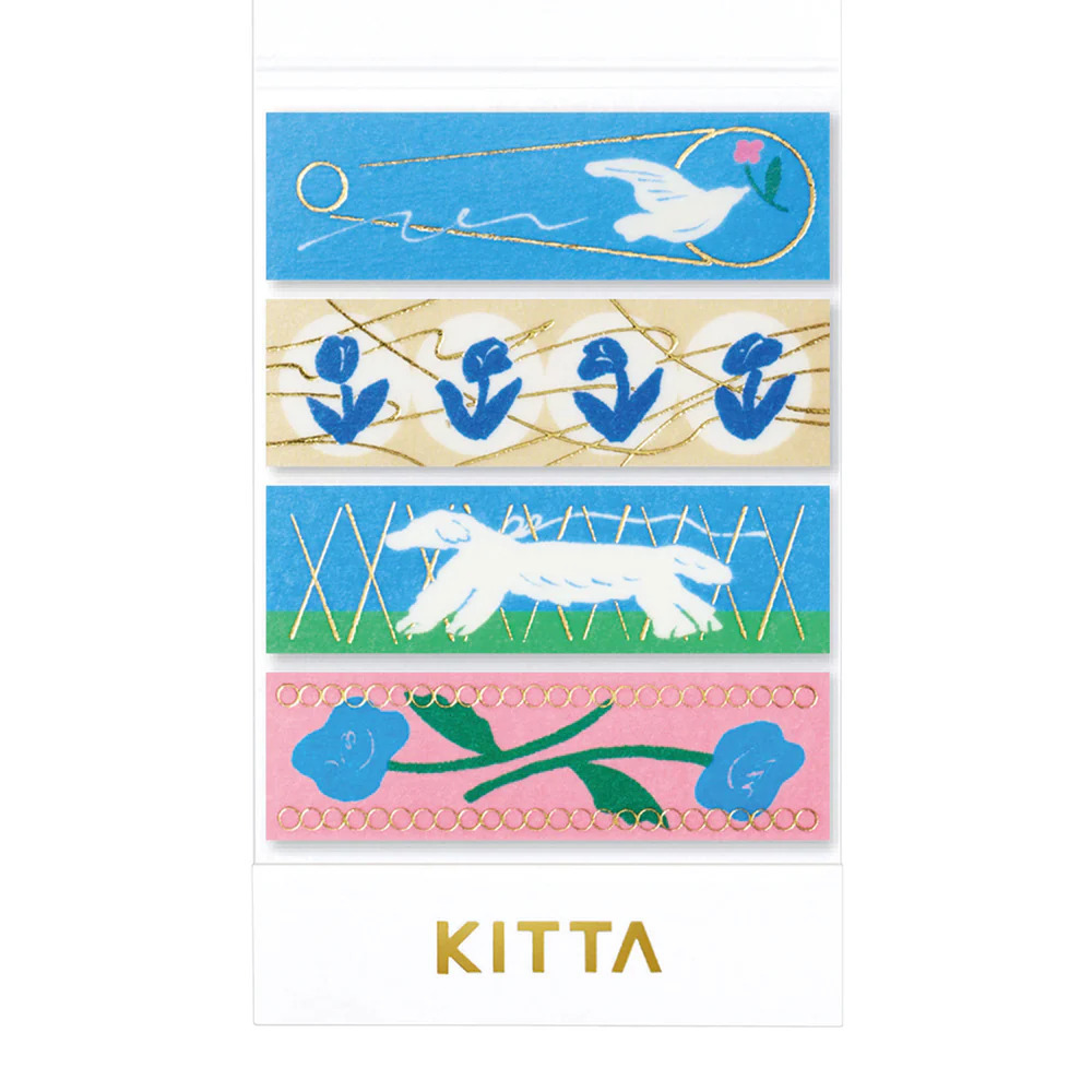 KITTA 和紙膠帶 華爾滋 金箔款 隨身攜帶和紙膠帶｜KING JIM 日本