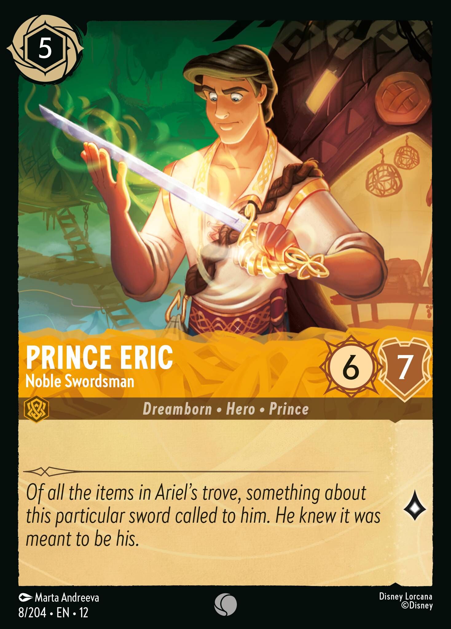 Wilds Unknown - 8/204 Prince Eric – Noble Swordsman C