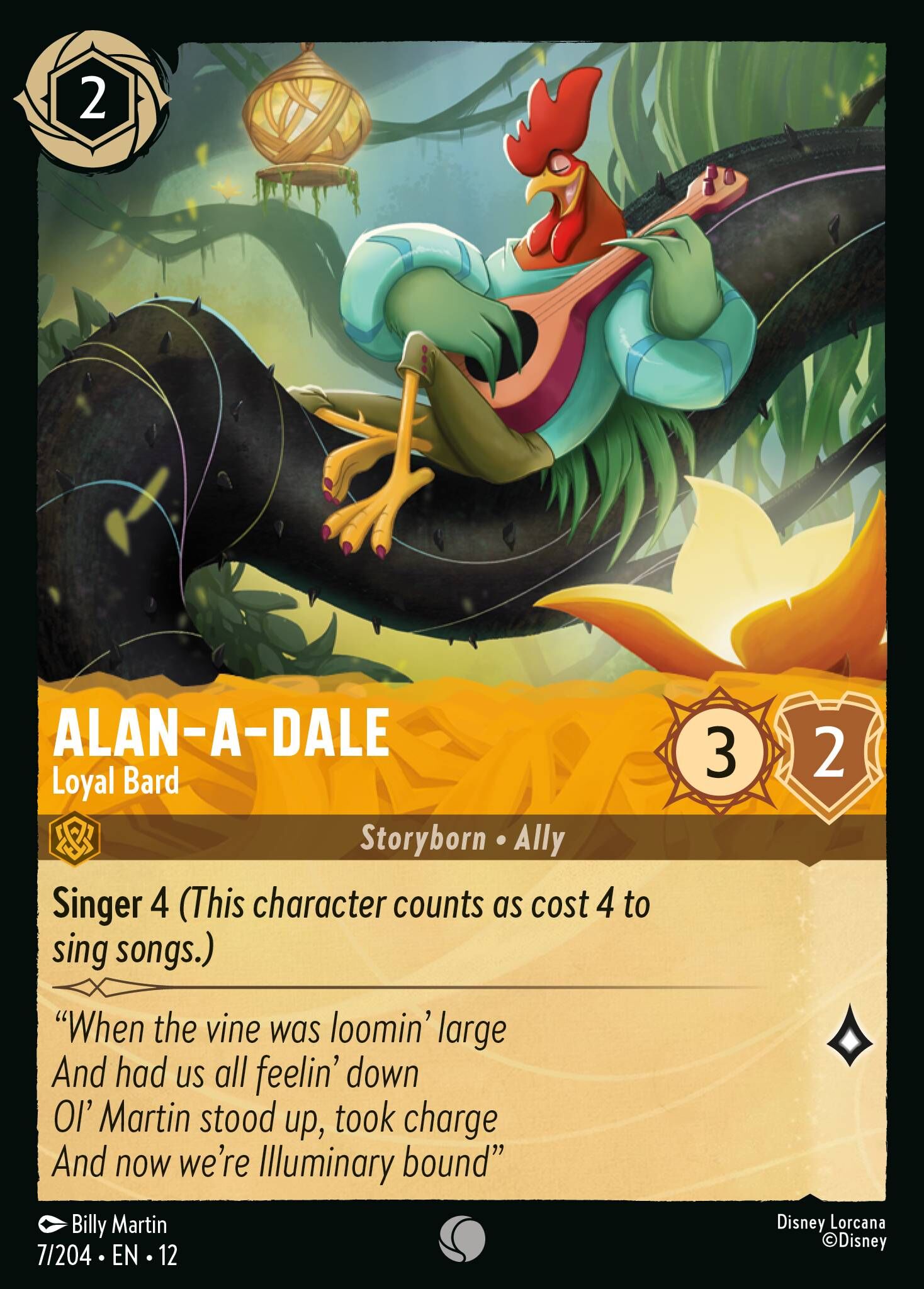 Wilds Unknown - 7/204 Alan-a-Dale – Loyal Bard C