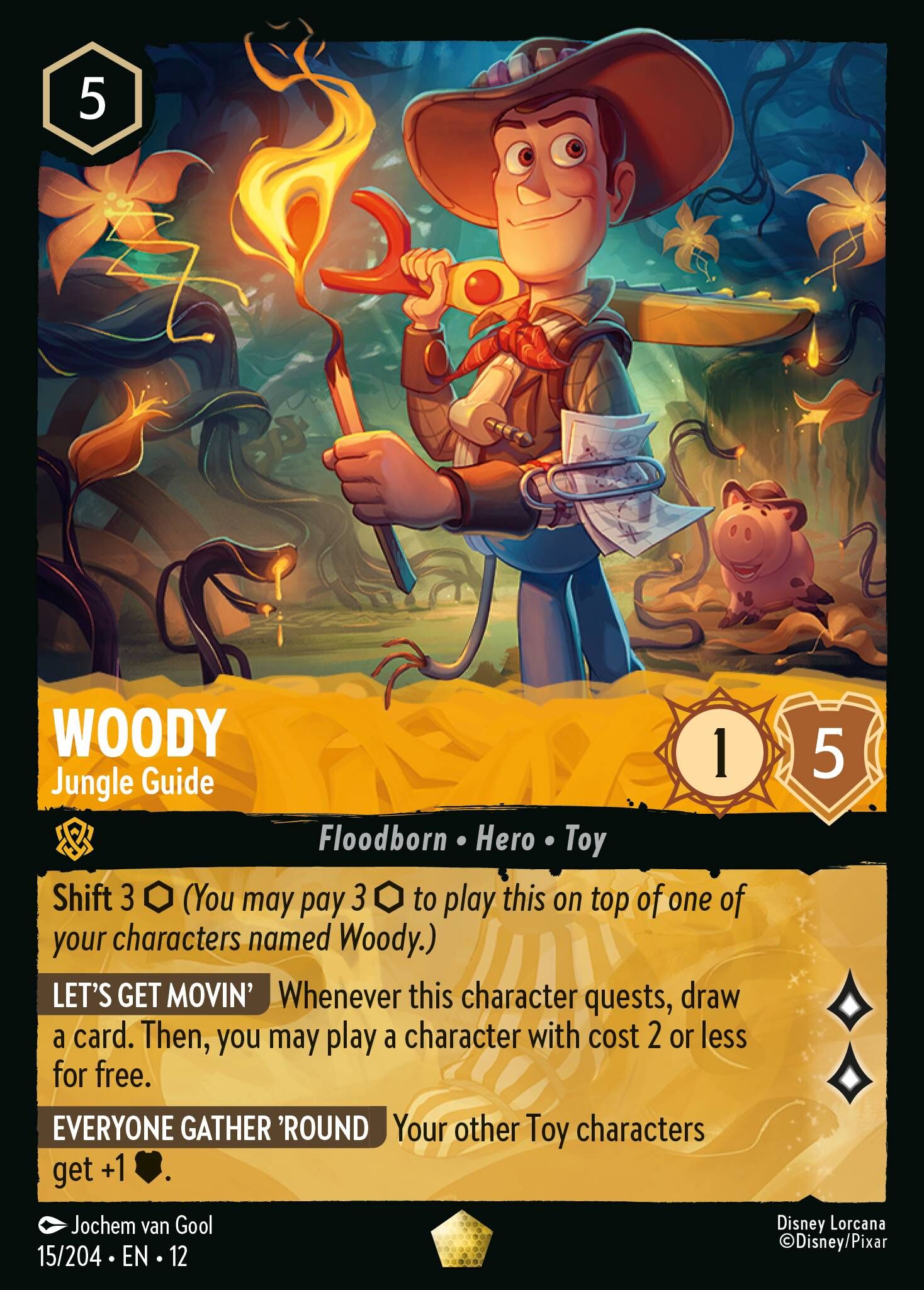 Wilds Unknown - 15/204 Woody – Jungle Guide L
