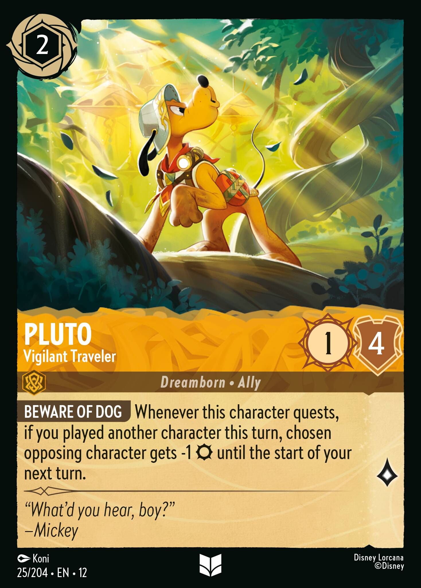 Wilds Unknown - 25/204 Pluto – Vigilant Traveler UC