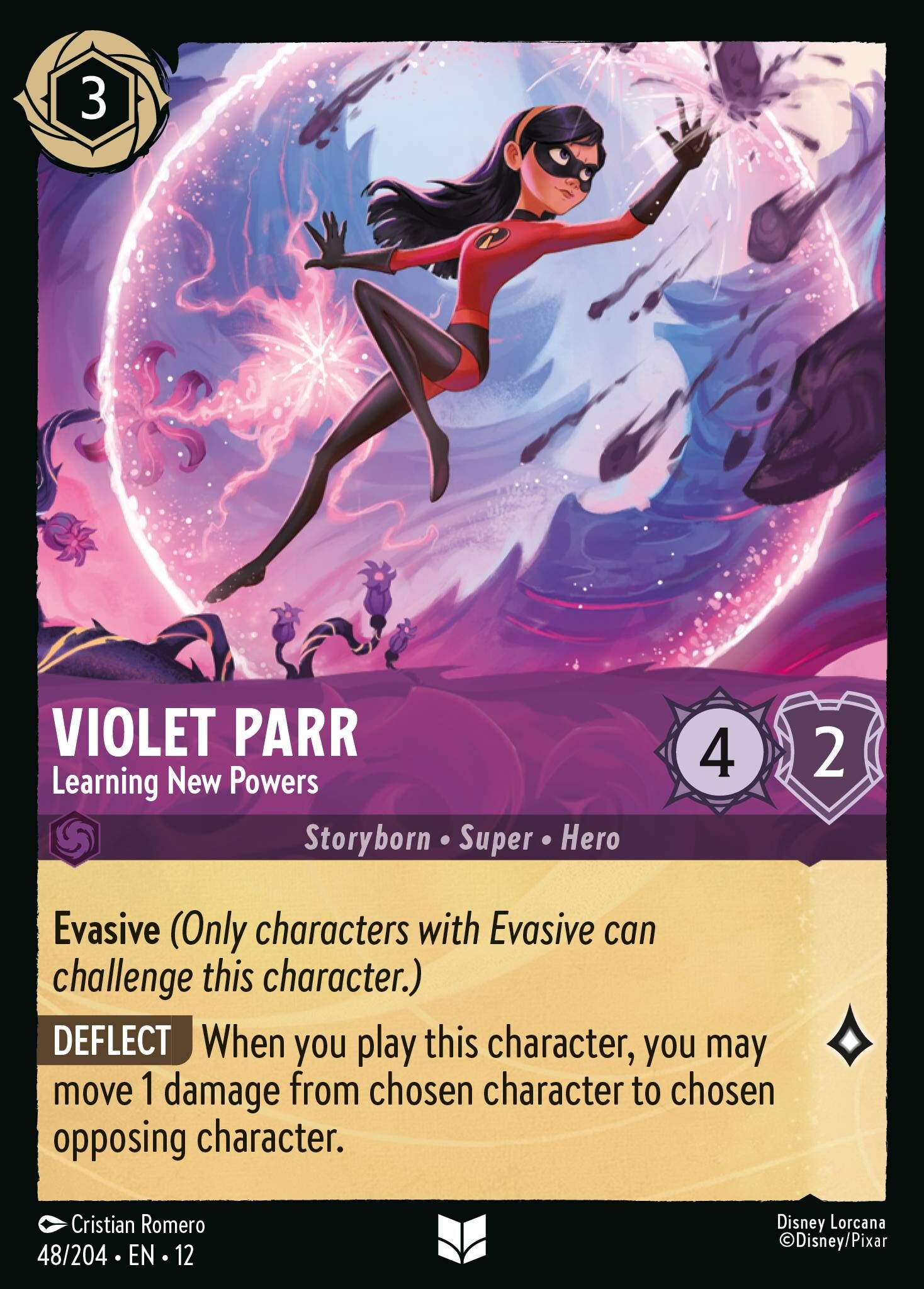 Wilds Unknown - 48/204 Violet Parr - Learning New Powers UC