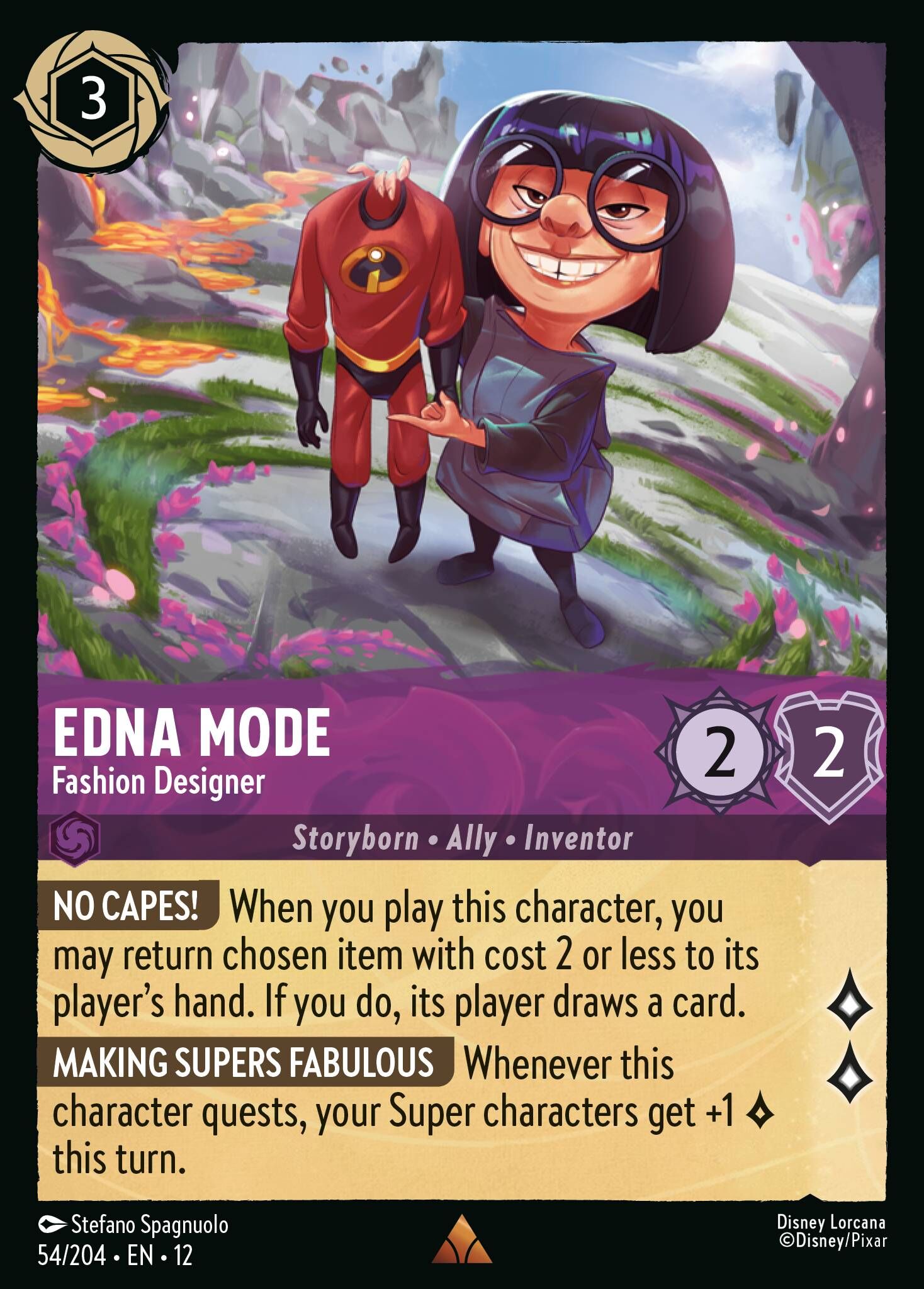 Wilds Unknown - 54/204 Edna Mode - Fashion Designer R