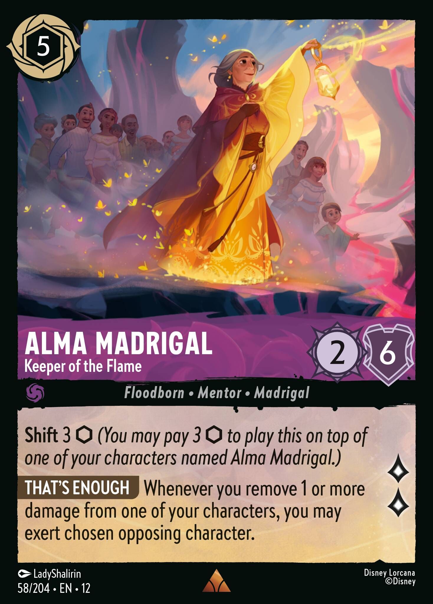 Wilds Unknown - 58/204 Alma Madrigal - Keeper of the Flame R