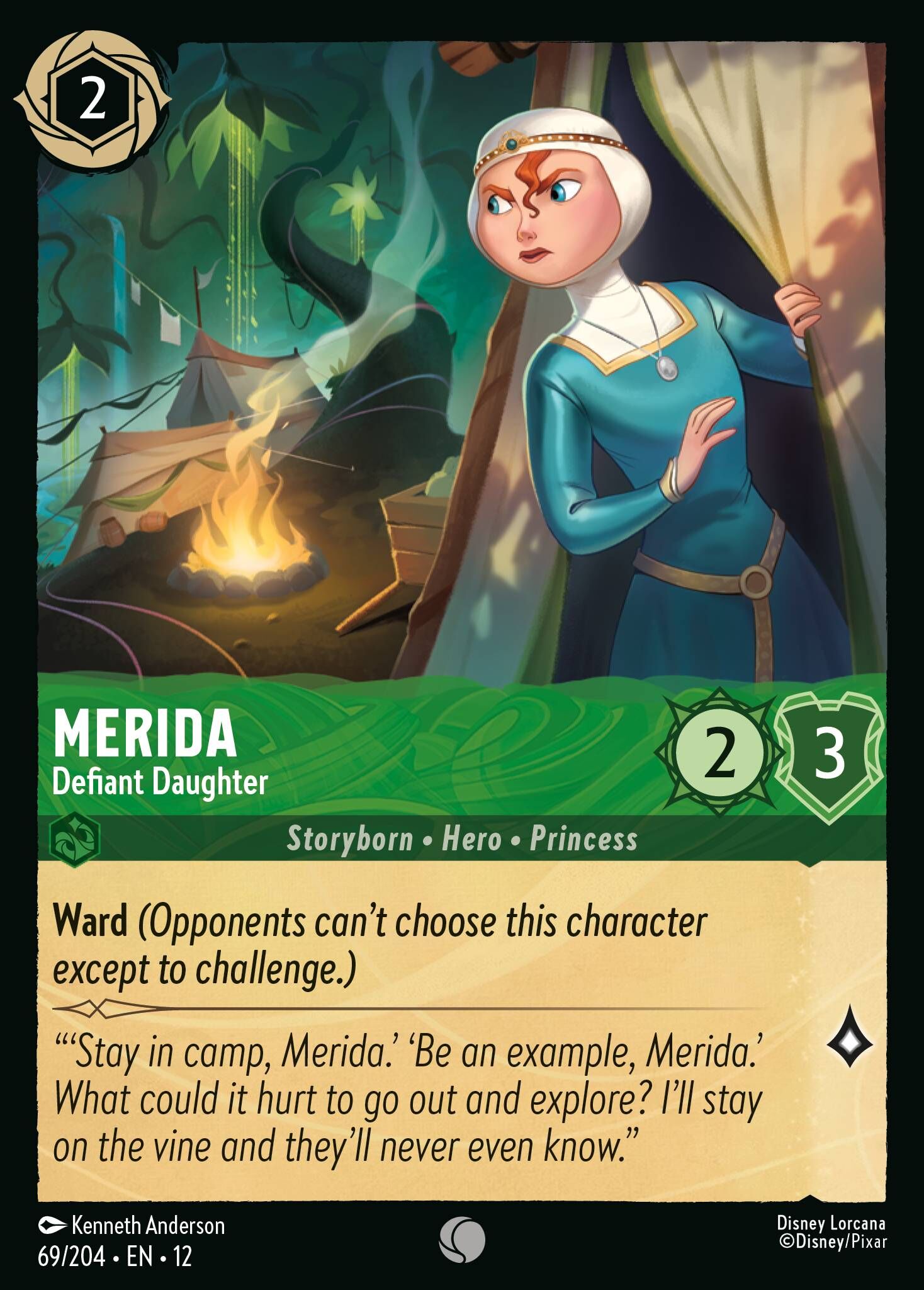 Wilds Unknown - 69/204 Merida - Defiant Daughter C