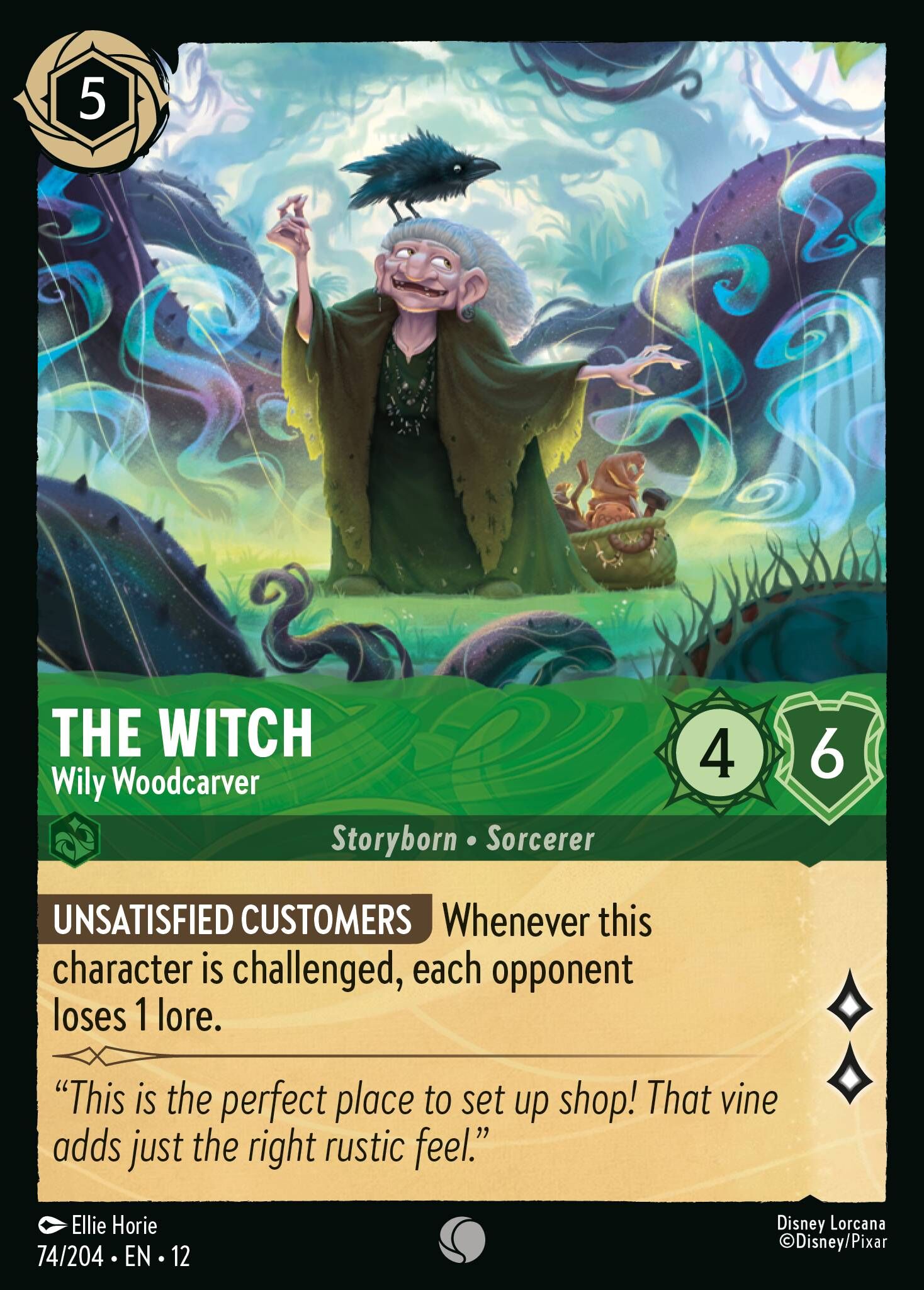Wilds Unknown - 74/204 The Witch - Wily Woodcarver C