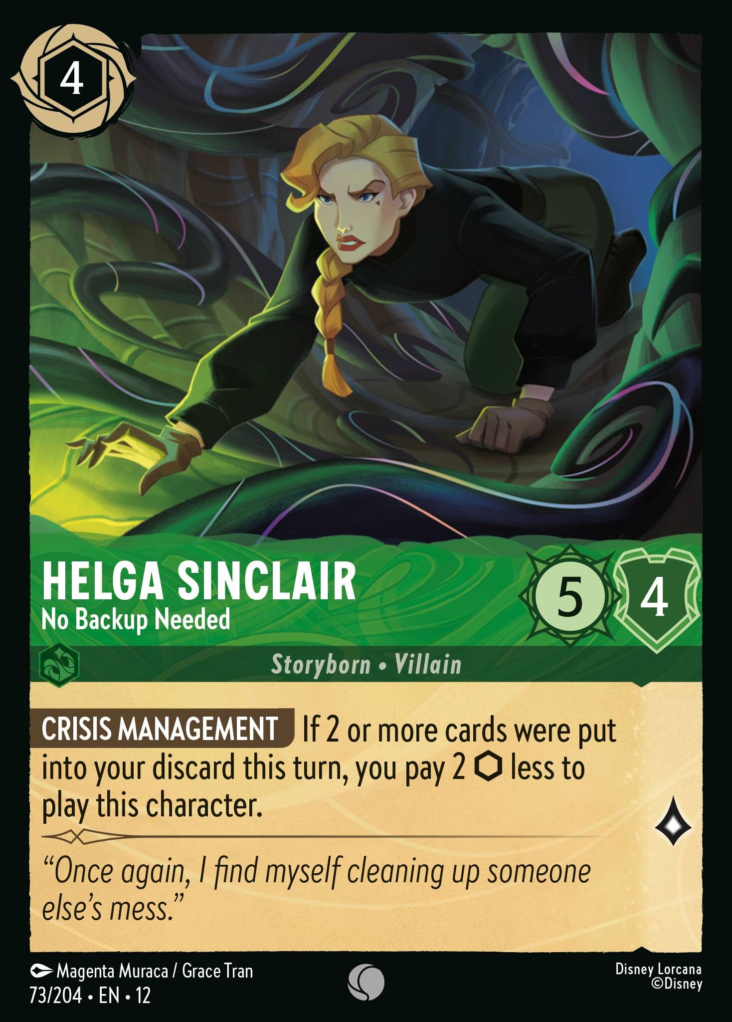 Wilds Unknown - 73/204 Helga Sinclair - No Backup Needed C