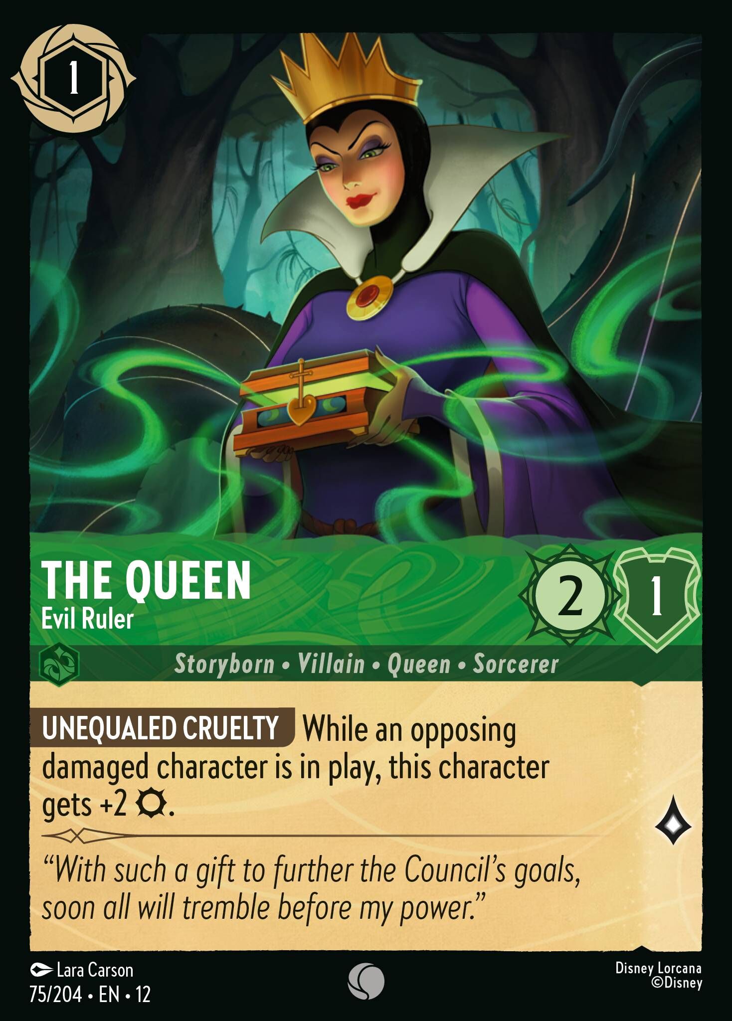 Wilds Unknown - 75/204 The Queen - Evil Ruler C