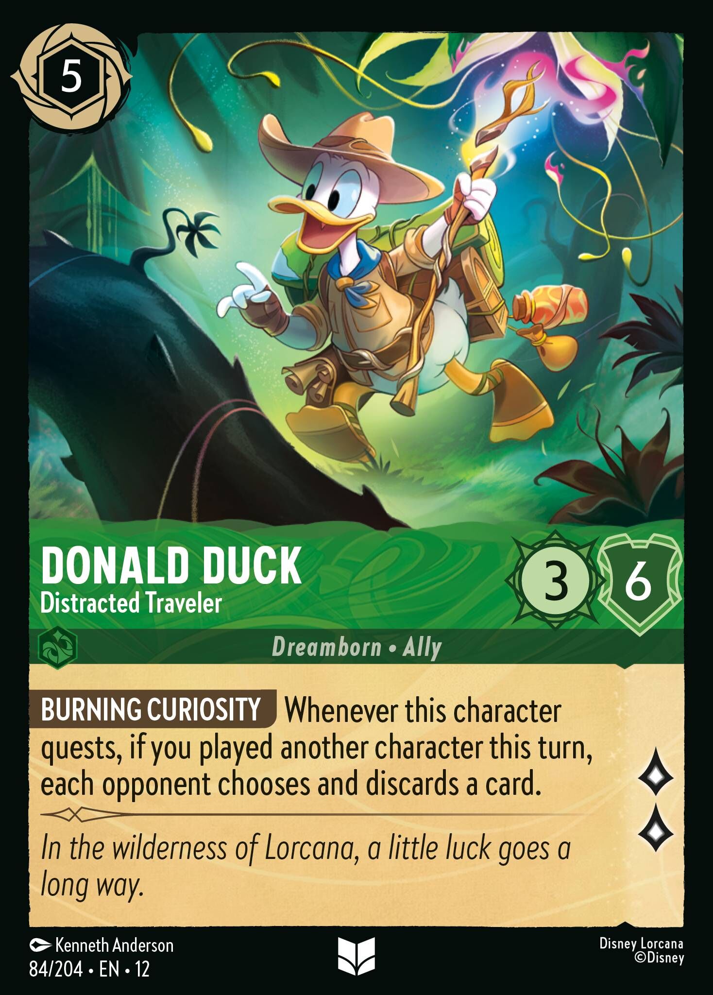 Wilds Unknown - 84/204 Donald Duck - Distracted Traveler UC