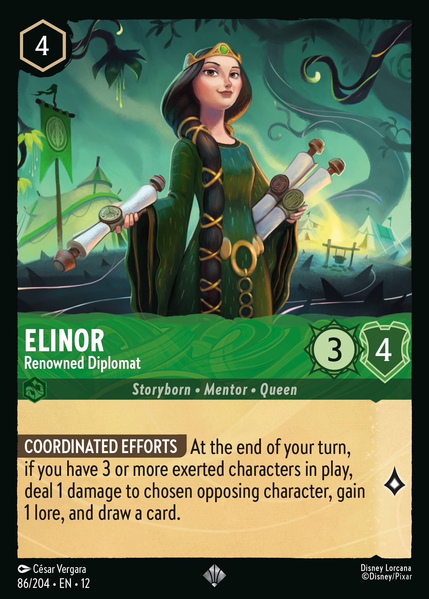 Wilds Unknown - 86/204 Elinor - Renowned Diplomat SR
