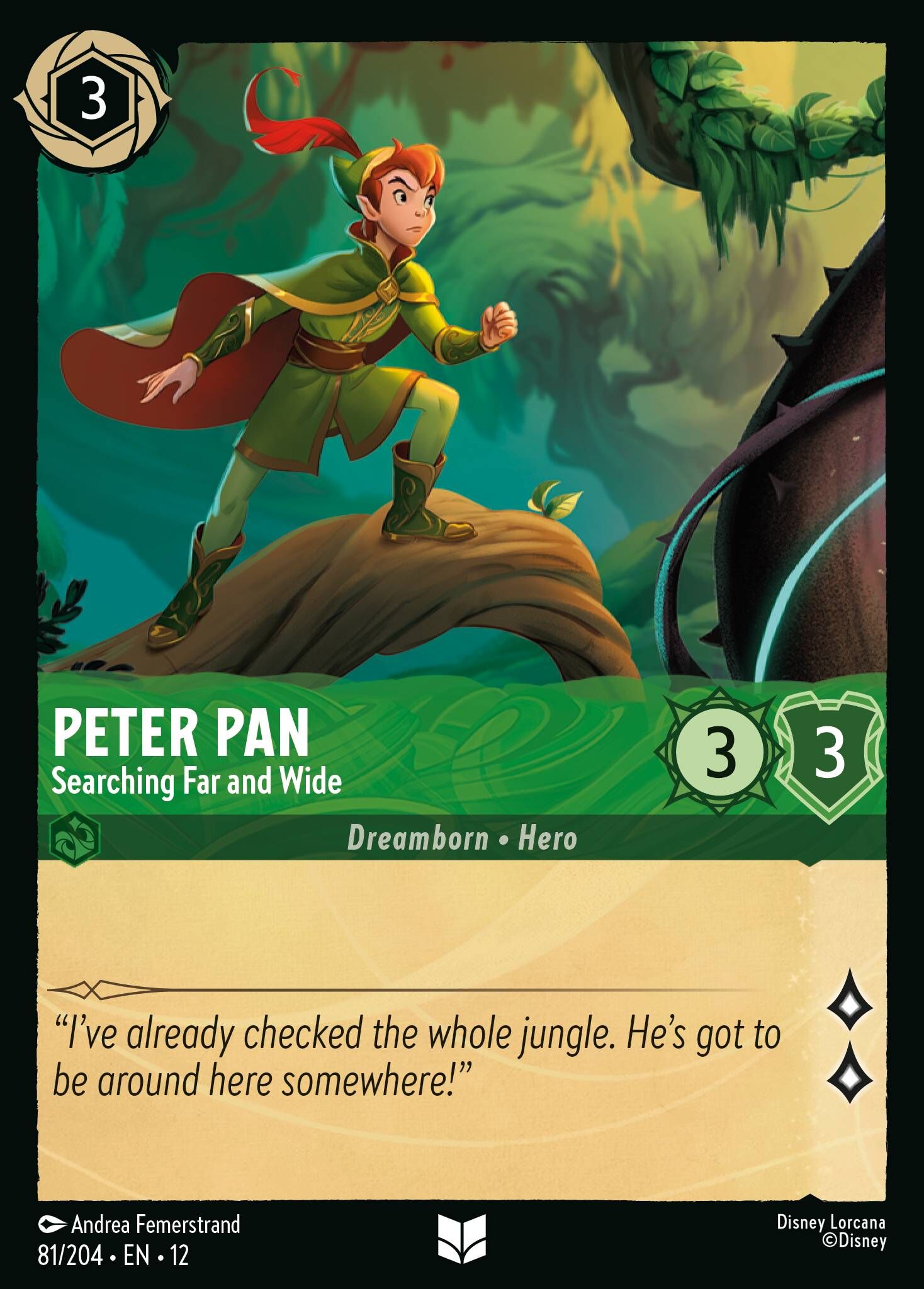Wilds Unknown - 81/204 Peter Pan - Searching Far and Wide UC