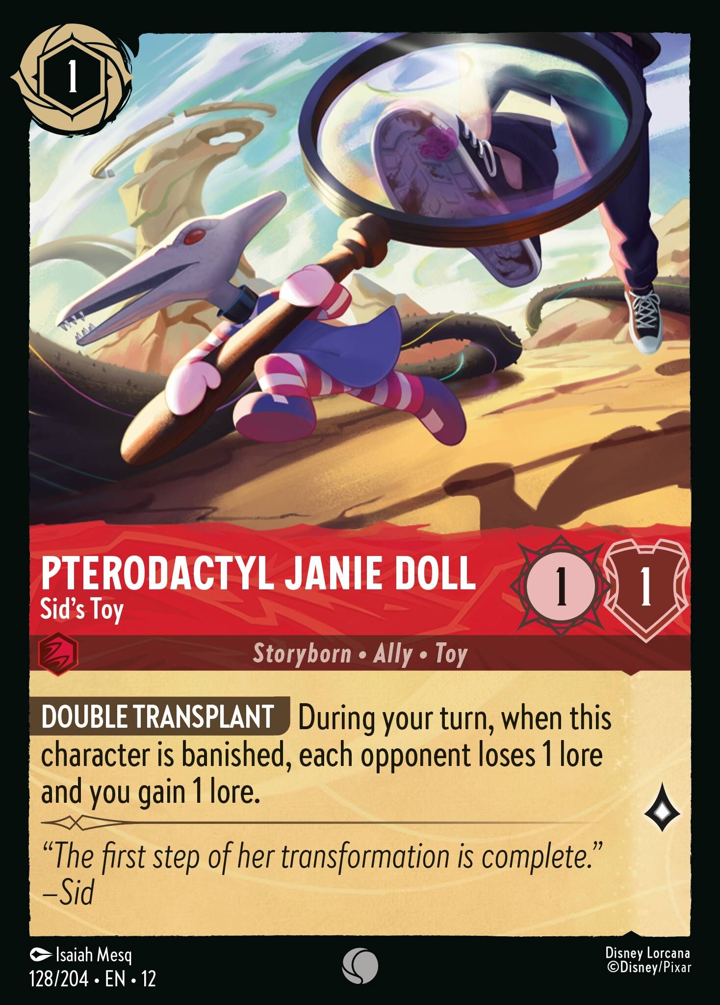 Wilds Unknown - 128/204 Pterodactyl Janie Doll - Sid's Toy C