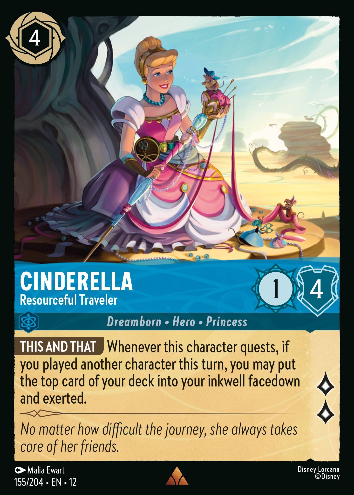 Wilds Unknown - 155/204 Cinderella - Resourceful Traveler R