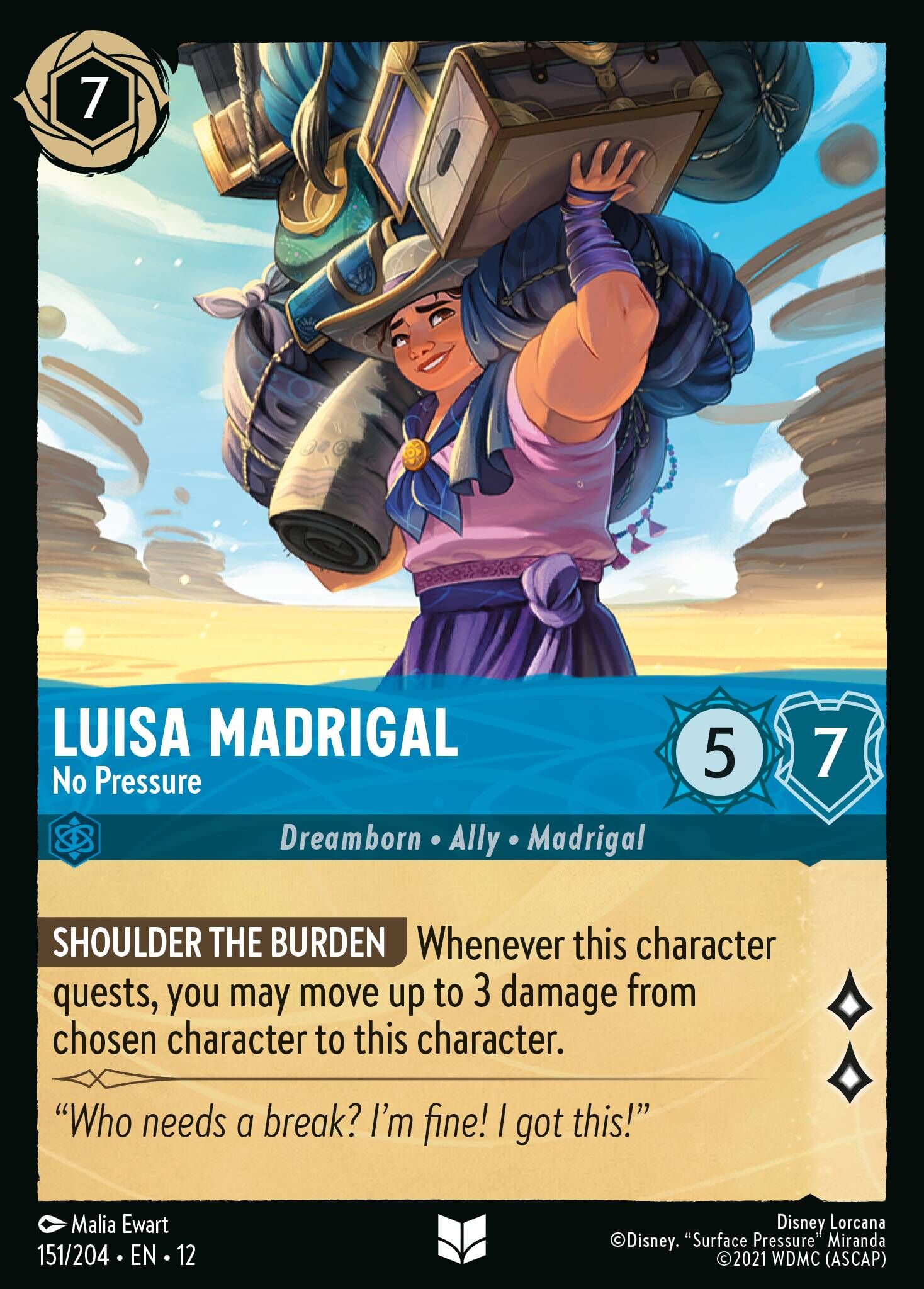 Wilds Unknown - 151/204 Luisa Madrigal - No Pressure UC