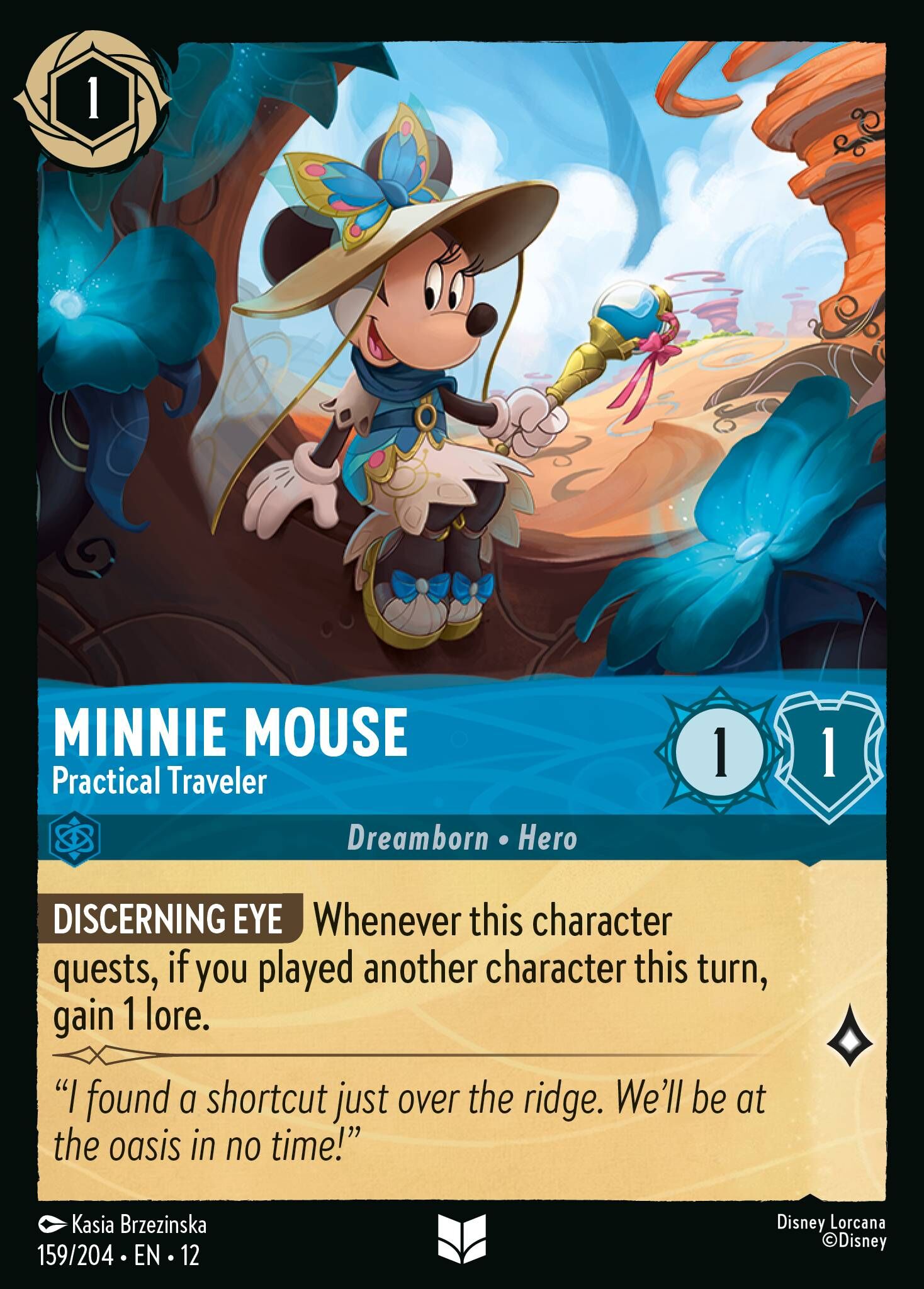 Wilds Unknown - 159/204 Minnie Mouse - Practical Traveler UC