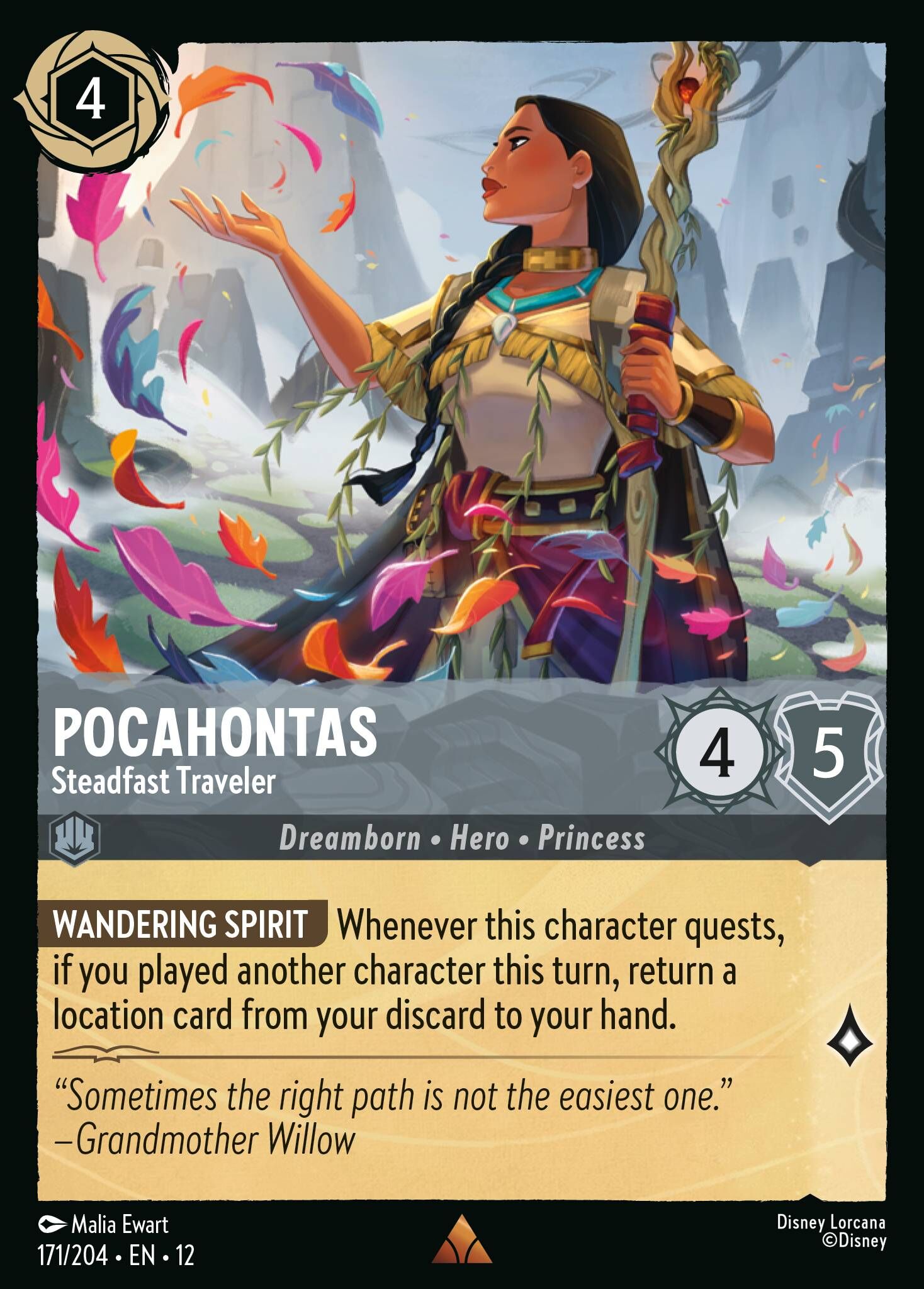 Wilds Unknown - 171/204 Pocahontas - Steadfast Traveler R