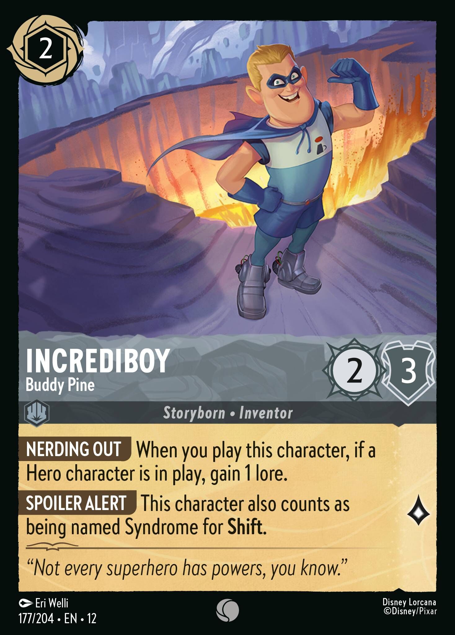 Wilds Unknown - 177/204 Incrediboy - Buddy Pine C