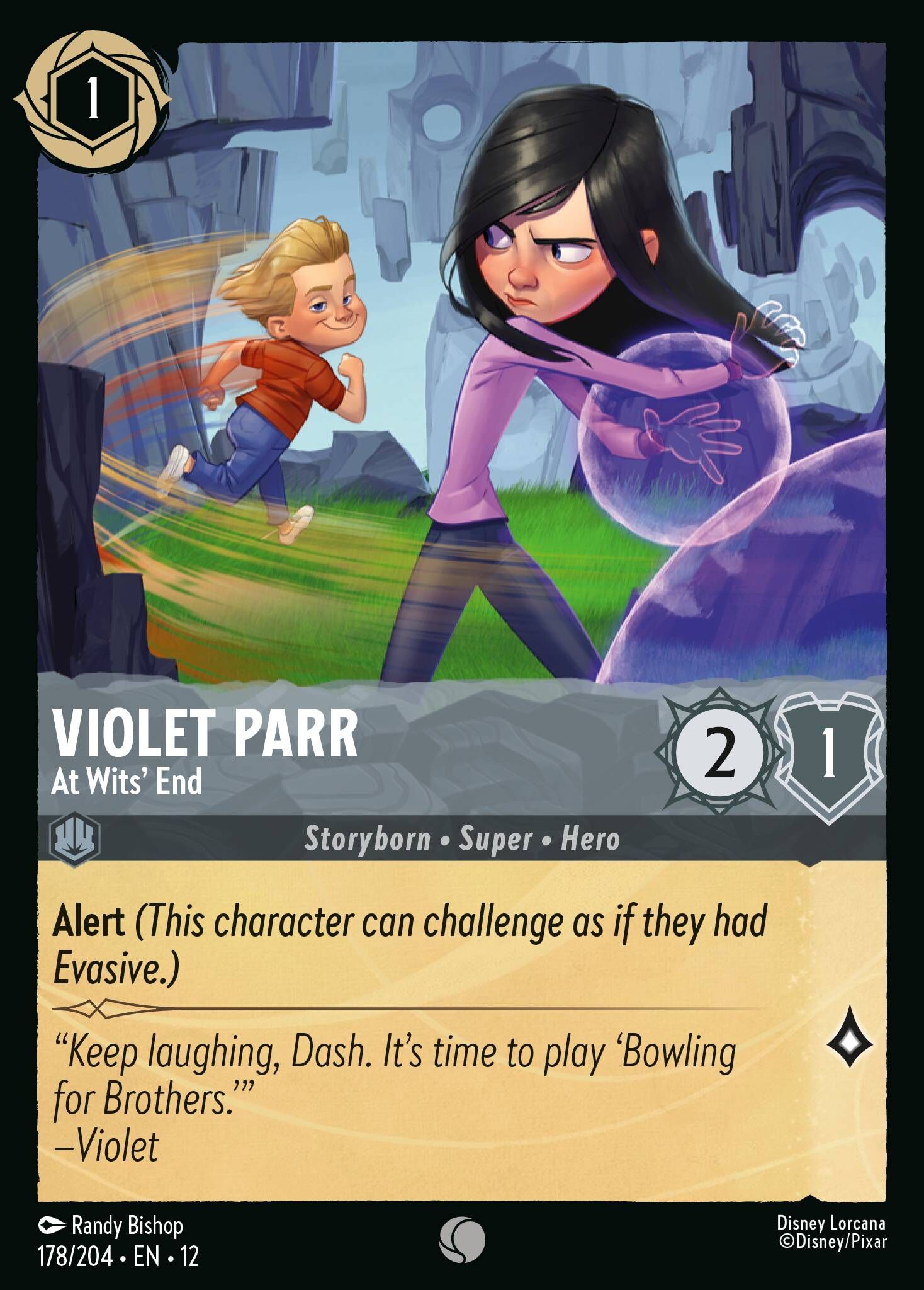 Wilds Unknown - 178/204 Violet Parr - At Wits' End C