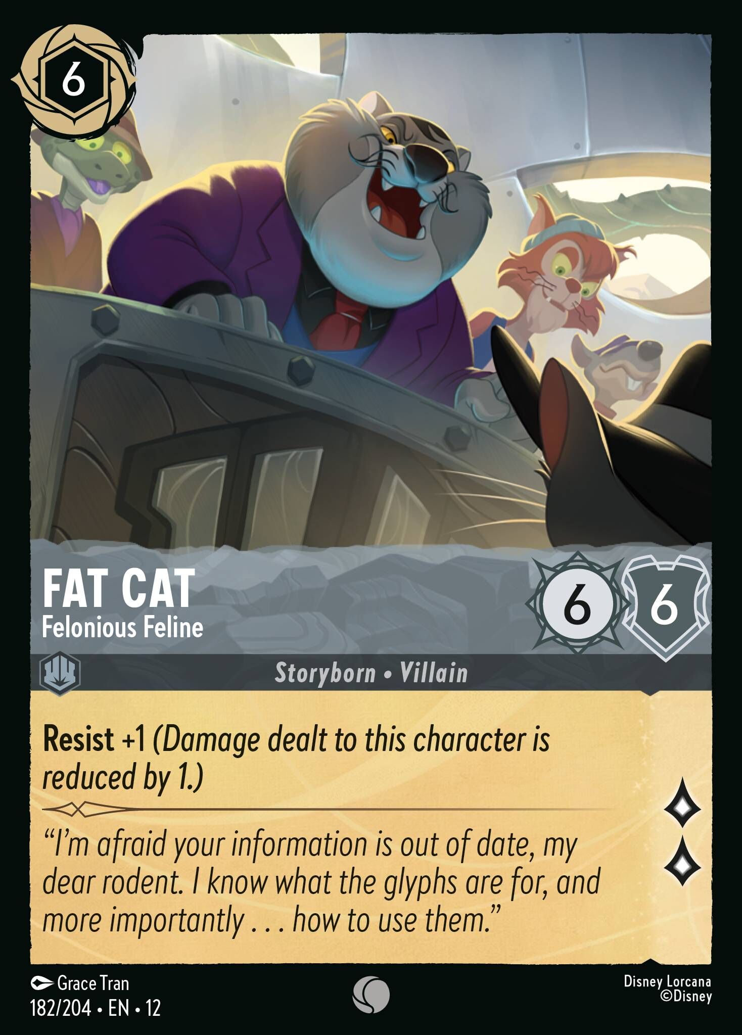 Wilds Unknown - 182/204 Fat Cat - Felonious Feline C