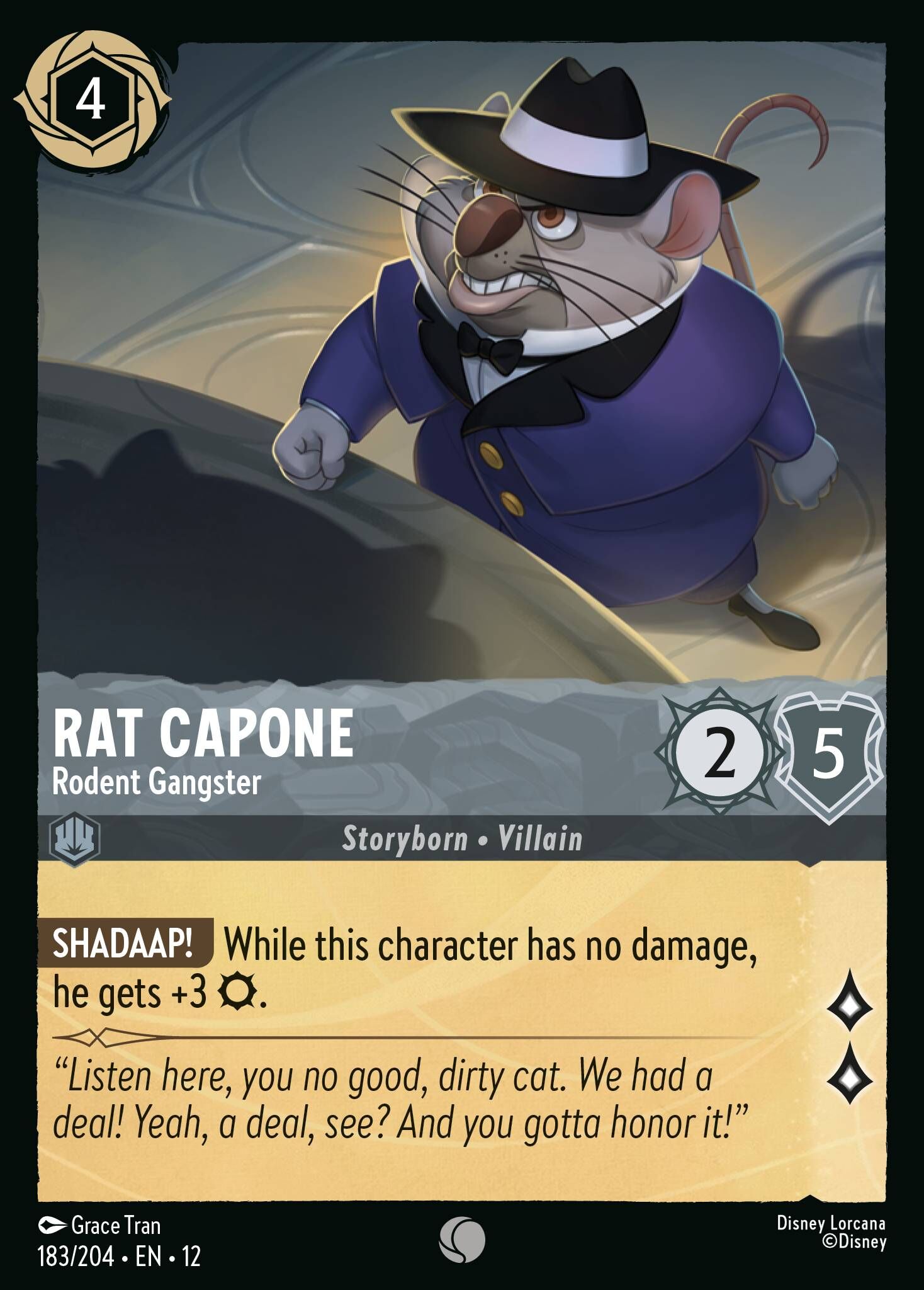 Wilds Unknown - 183/204 Rat Capone - Rodent Gangster C