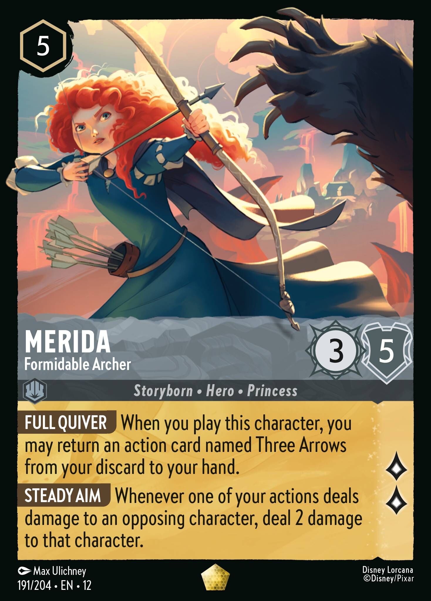 Wilds Unknown - 191/204 Merida - Formidable Archer L