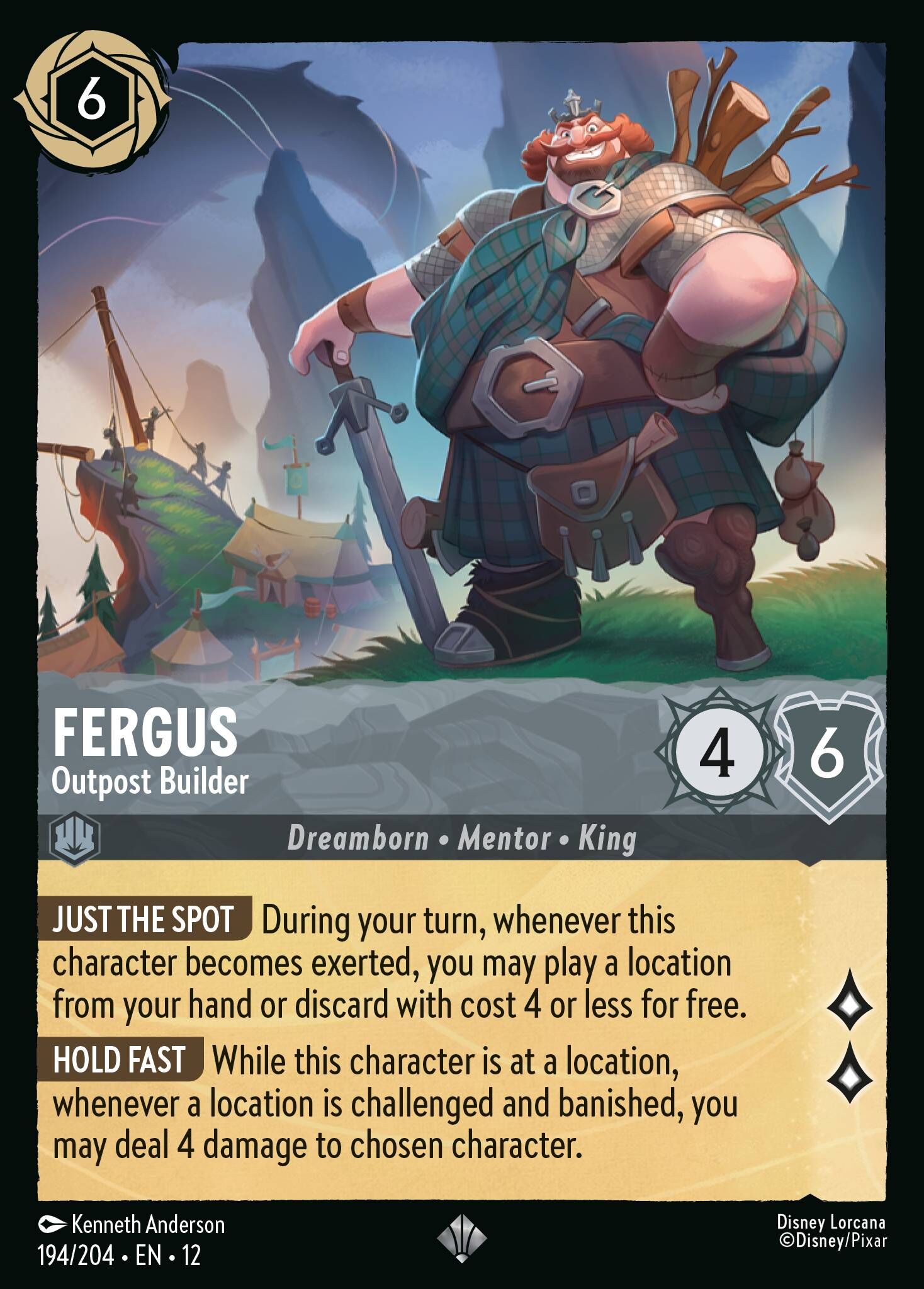 Wilds Unknown - 194/204 Fergus - Outpost Builder SR