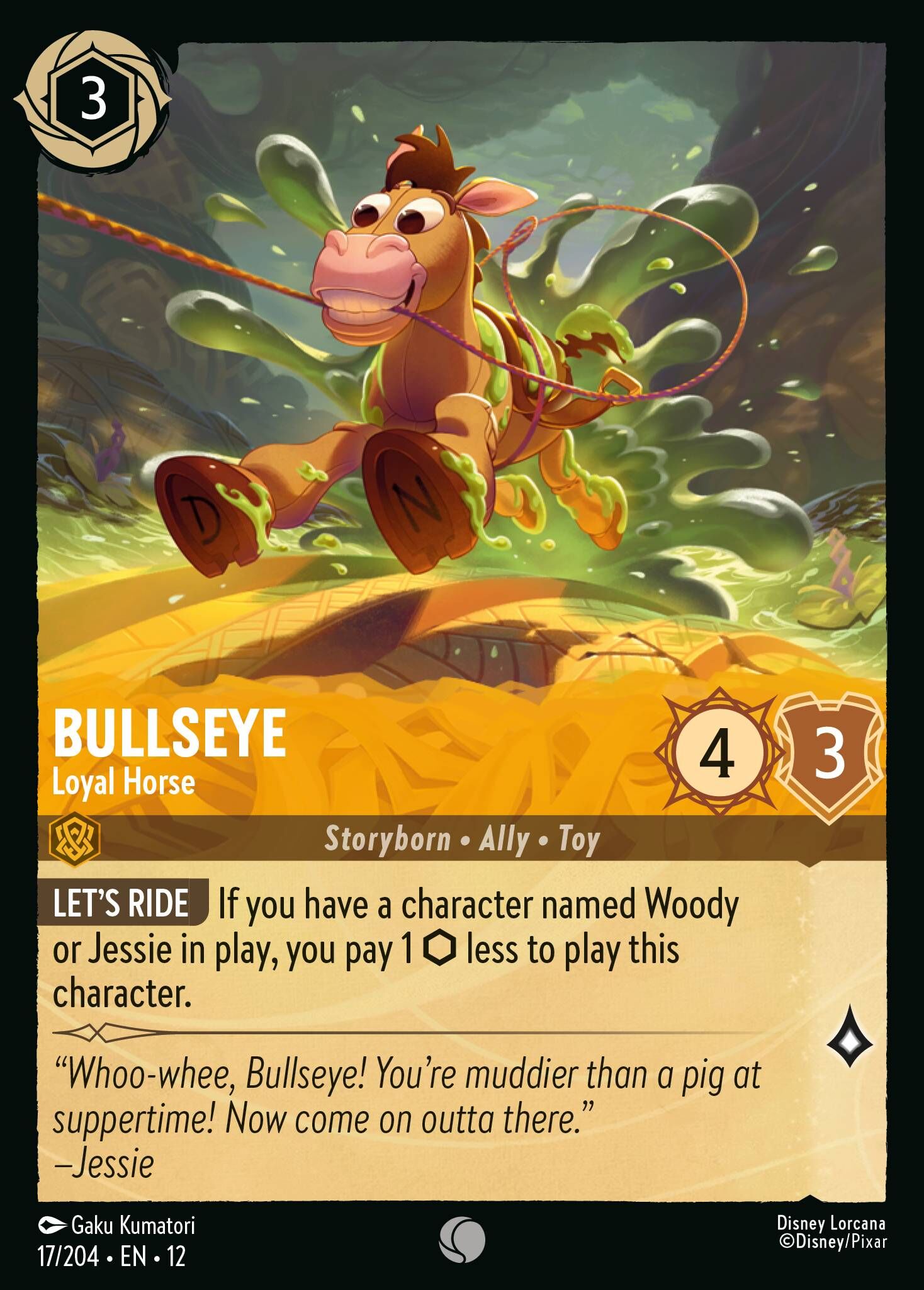 Wilds Unknown - 17/204 Bullseye – Loyal Horse (Foil) C