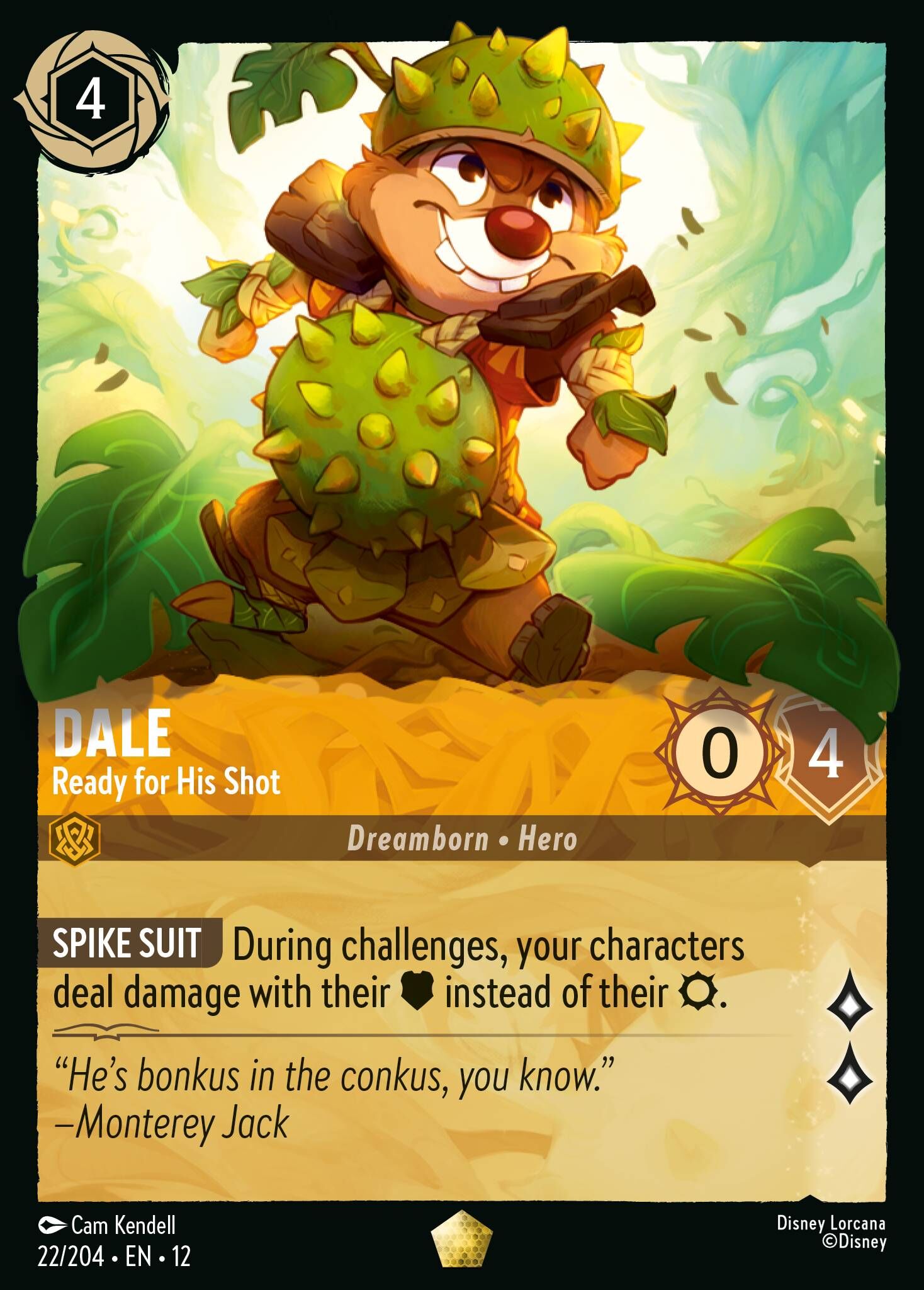 Wilds Unknown - 22/204 Dale – Ready for His Shot (Foil) L