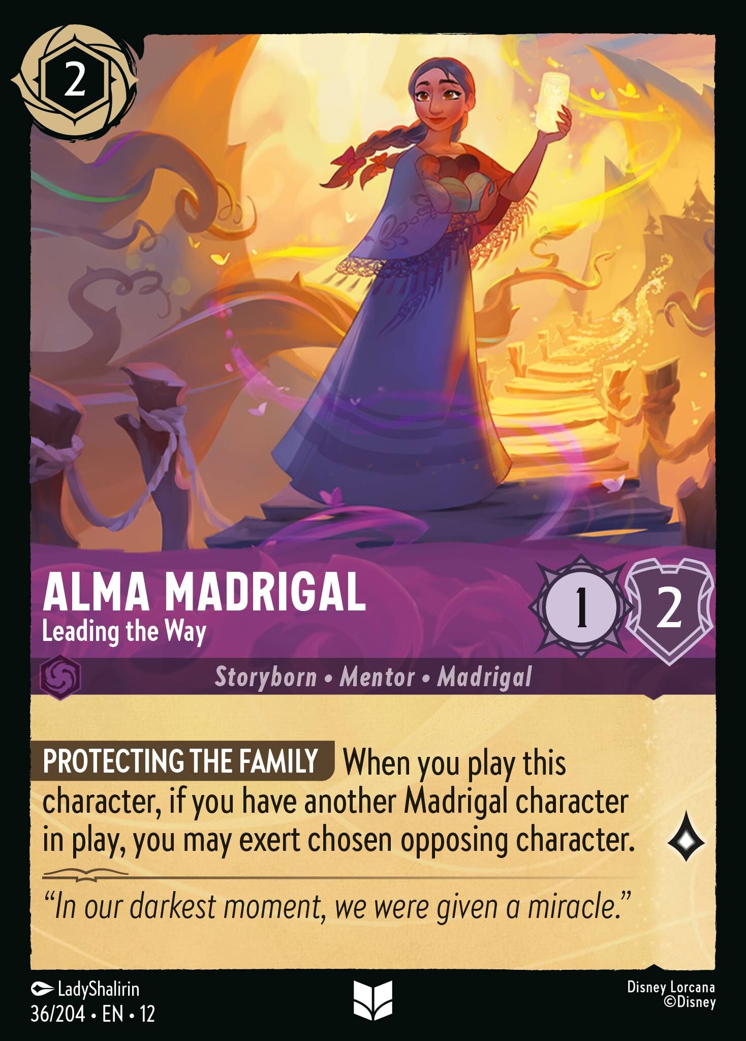 Wilds Unknown - 36/204 Alma Madrigal - Leading the Way (Foil) UC