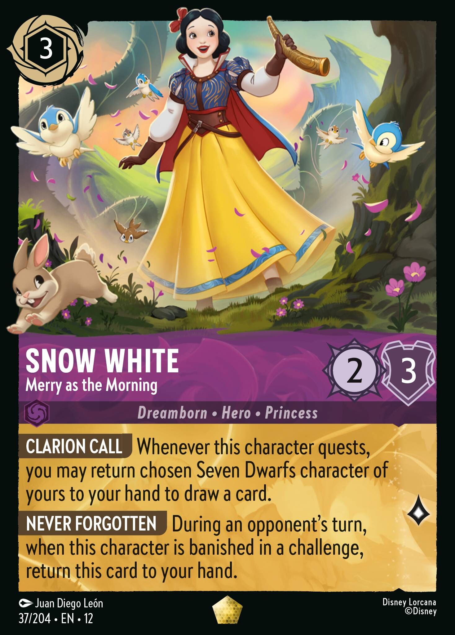 Wilds Unknown - 37/204 Snow White - Merry as the Morning (Foil) L
