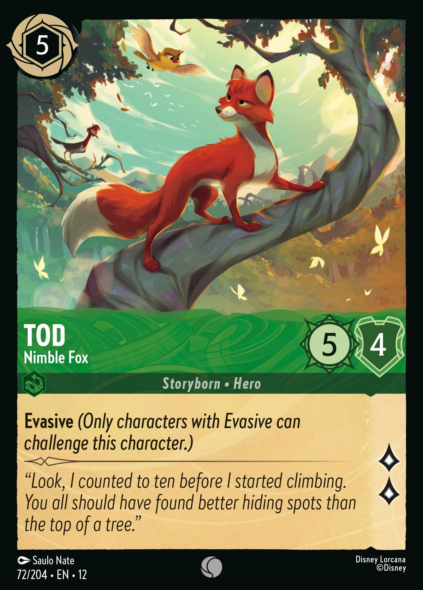 Wilds Unknown - 72/204 Tod - Nimble Fox (Foil) C
