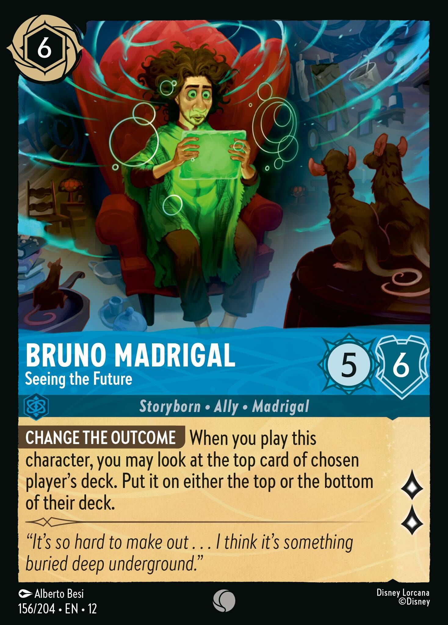 Wilds Unknown - 156/204 Bruno Madrigal - Seeing the Future (Foil) C